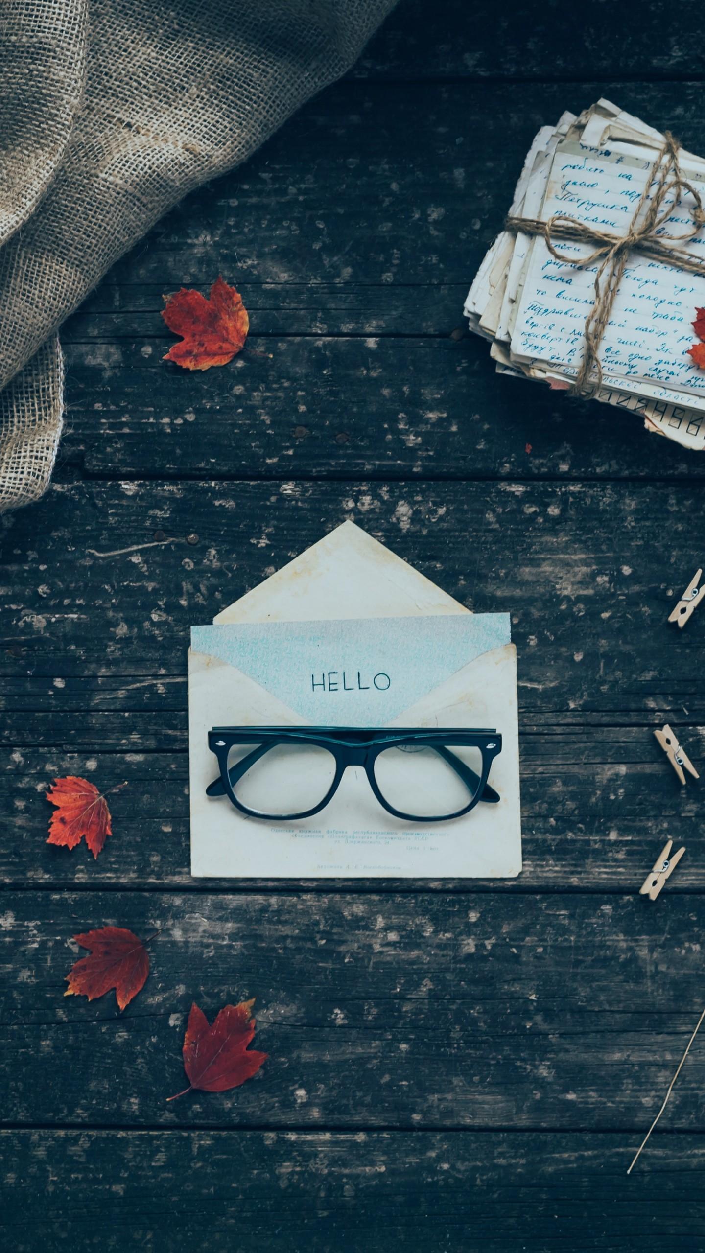 1440x2560 Envelope Letters Glasses Wallpaper - [1440x2560]