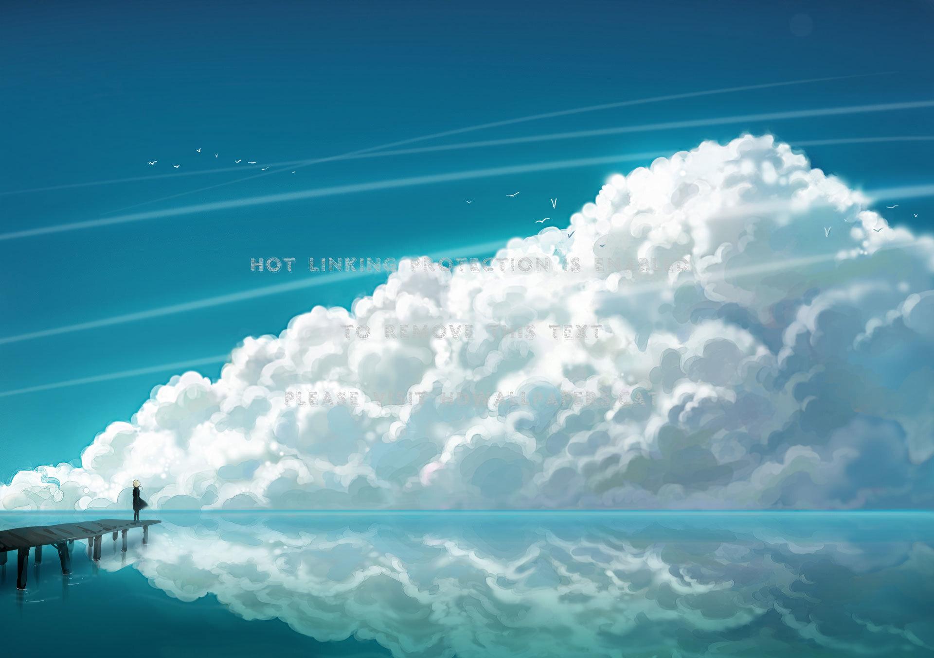 Cloudy Anime Wallpapers Top Free Cloudy Anime Backgrounds Wallpaperaccess 3662