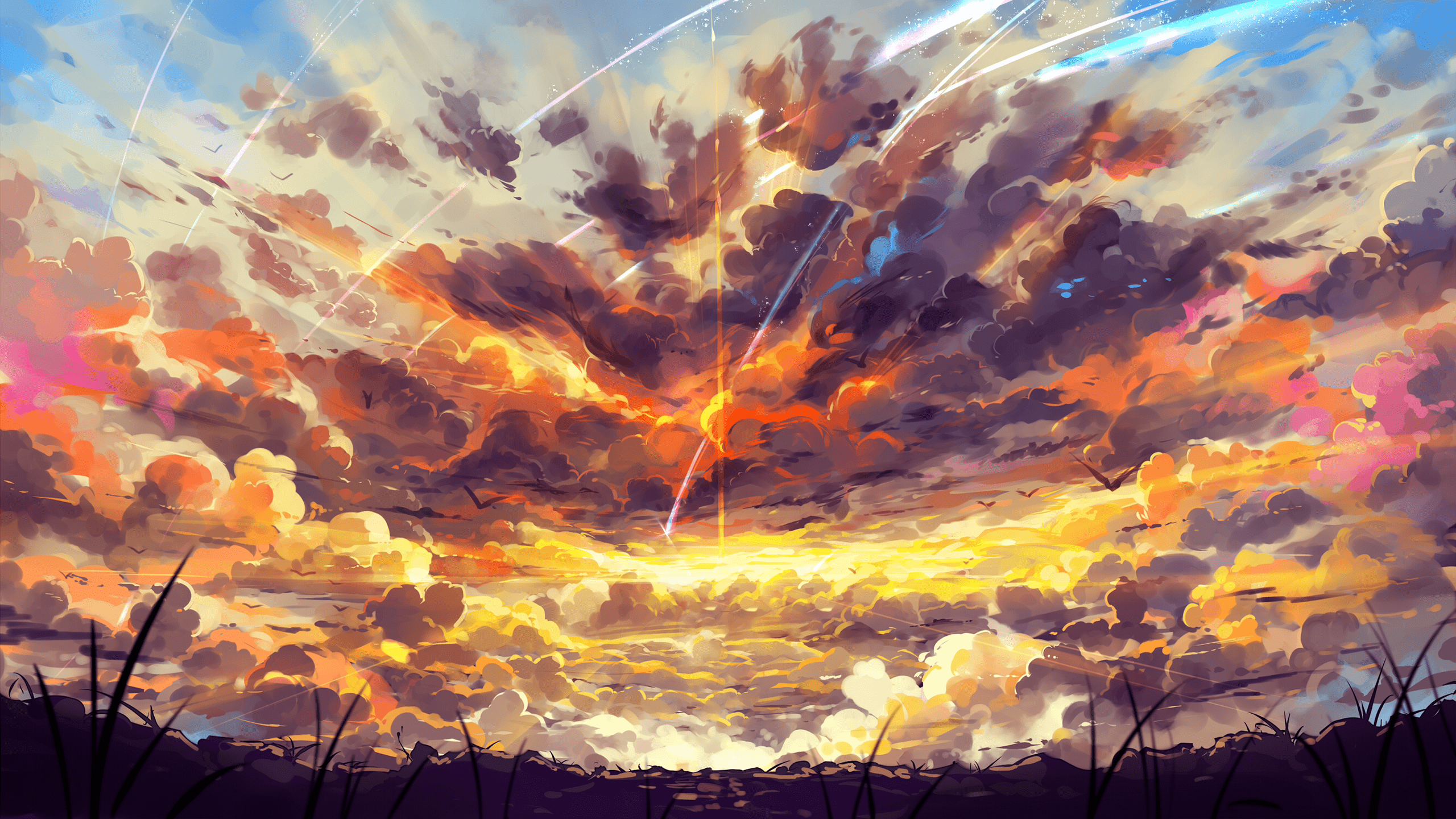 2560x1440 Cloudy Moments (Your Name) [2560x1440]: wallpaper