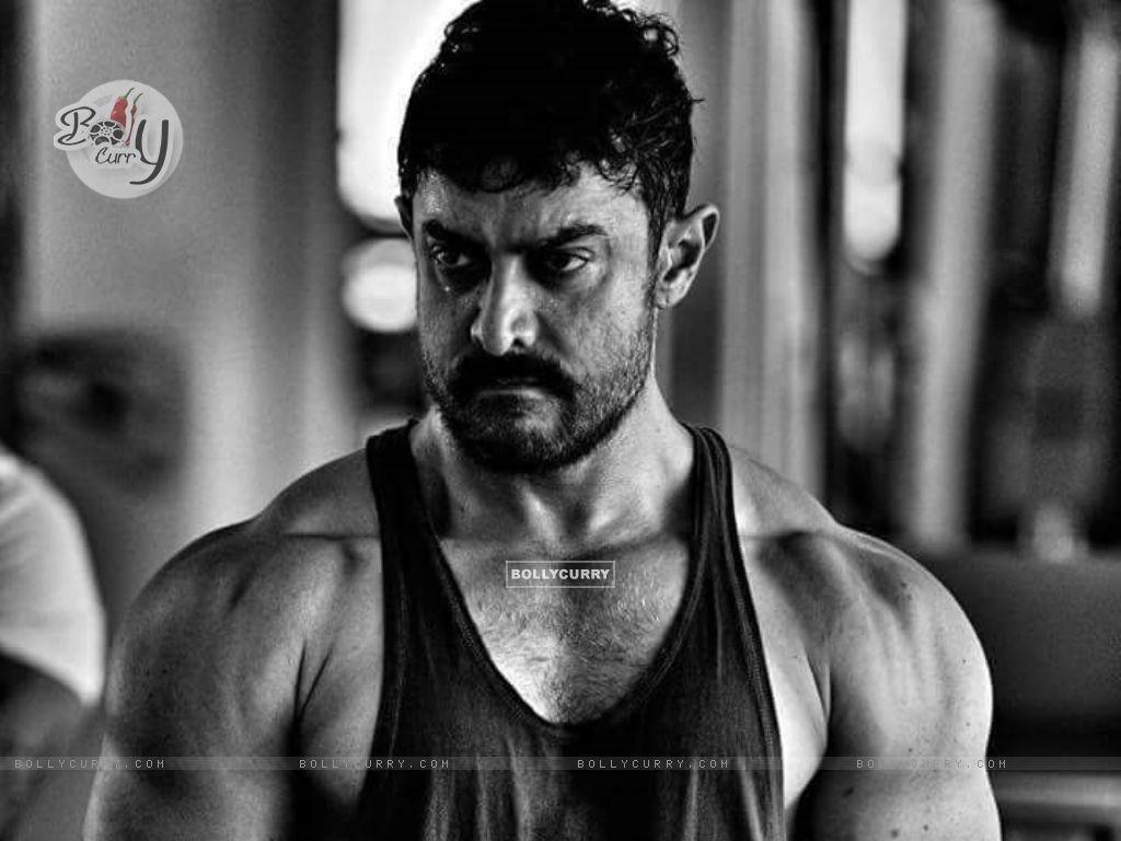 1024x768 Wallpaper Khan's musuclar look in Dangal size:1024x768