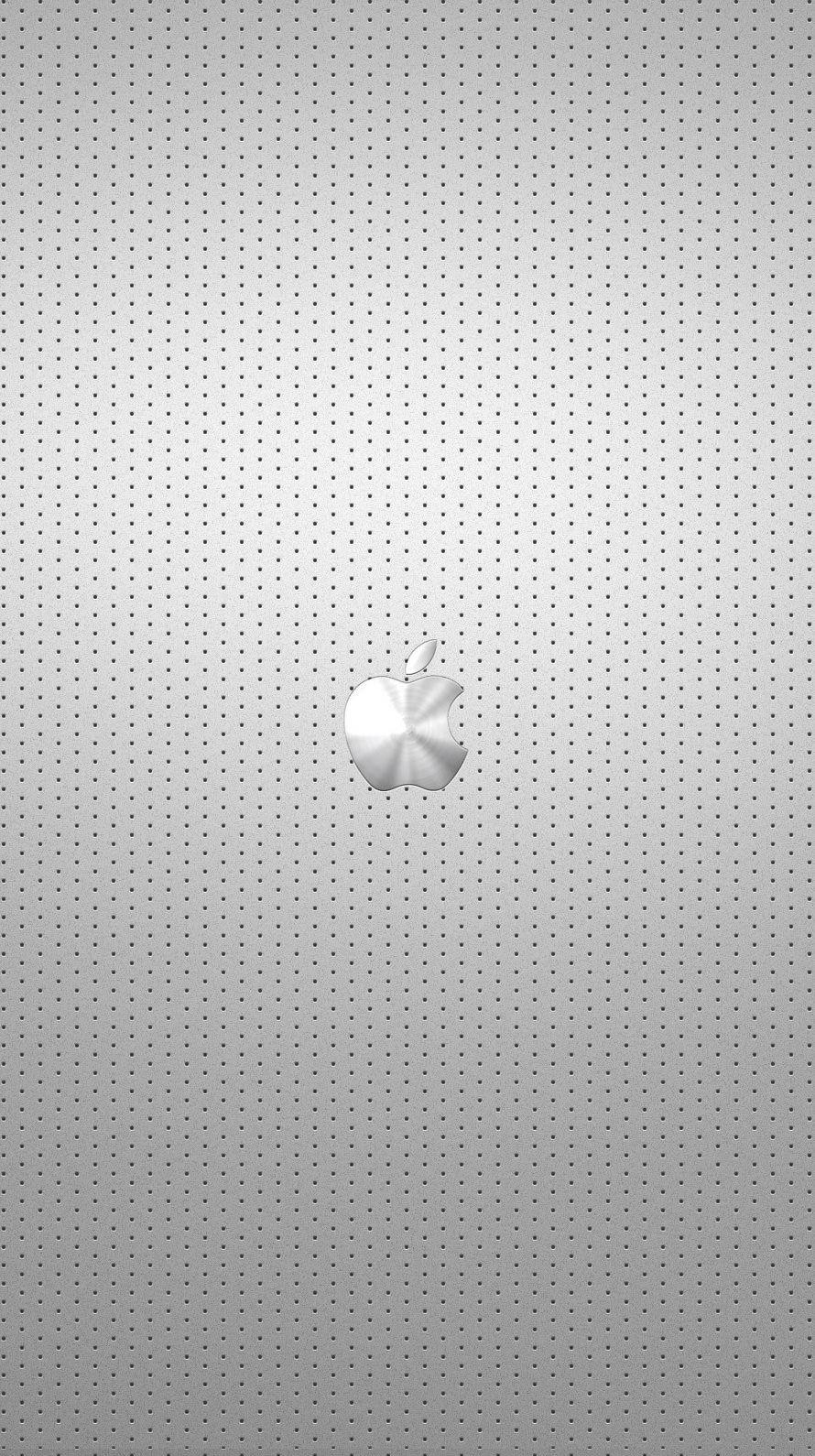 890x1590 Cool silver Apple logo. wallpaper.sc iPhone6s