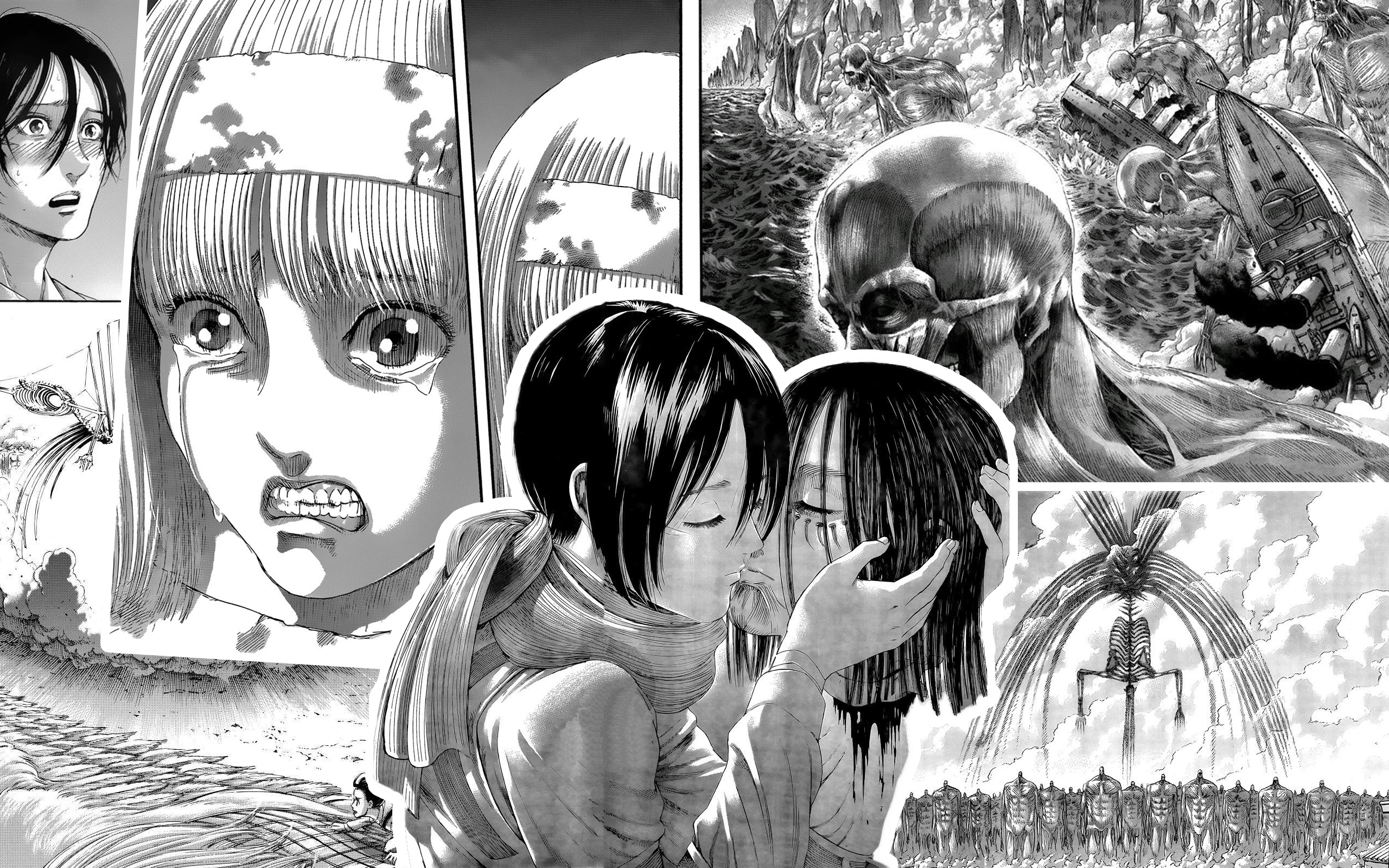 2560x1600 Made this wallpaper with some of my fave panels in aot since I couldn't decide which panel I should use: titanfolk