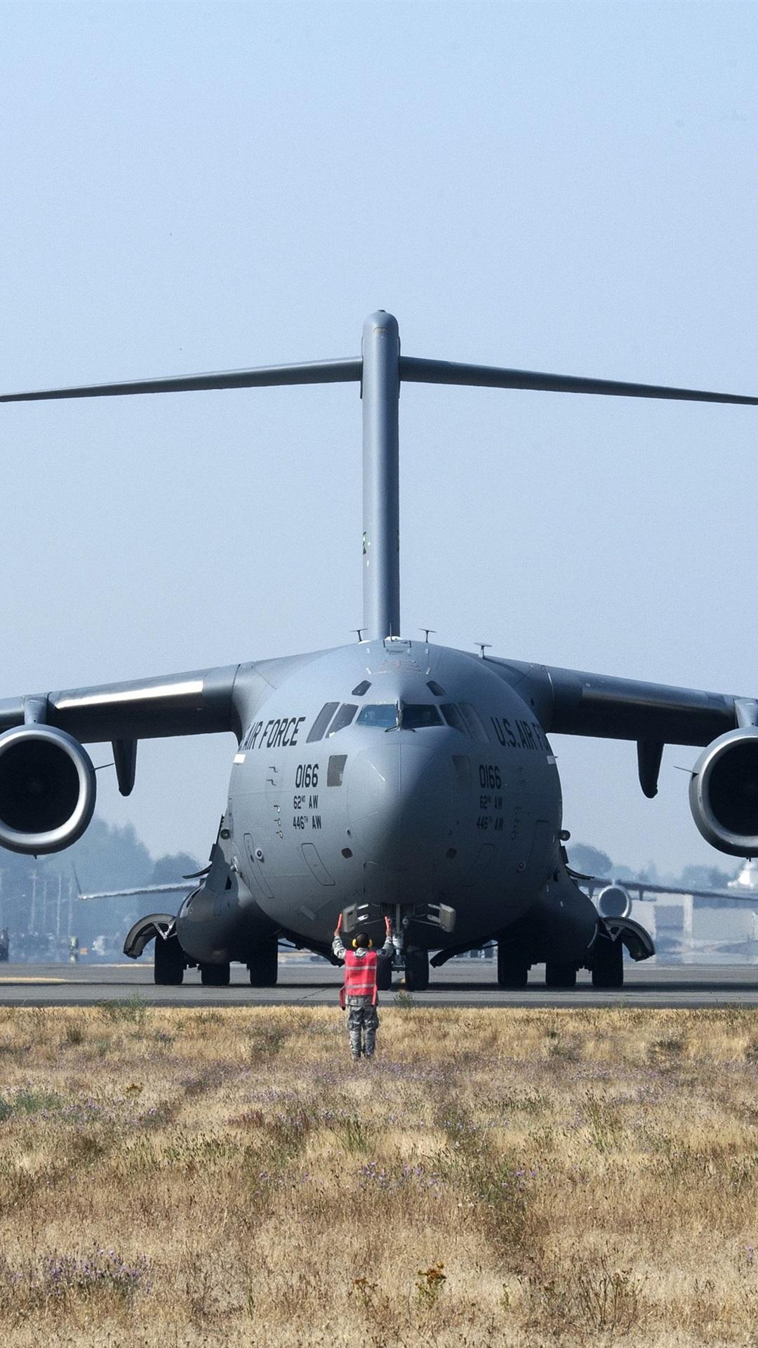 1080x1920 Wallpaper Boeing C 17 Globemaster III Front View 3840x2160 UHD 4K Picture, Image