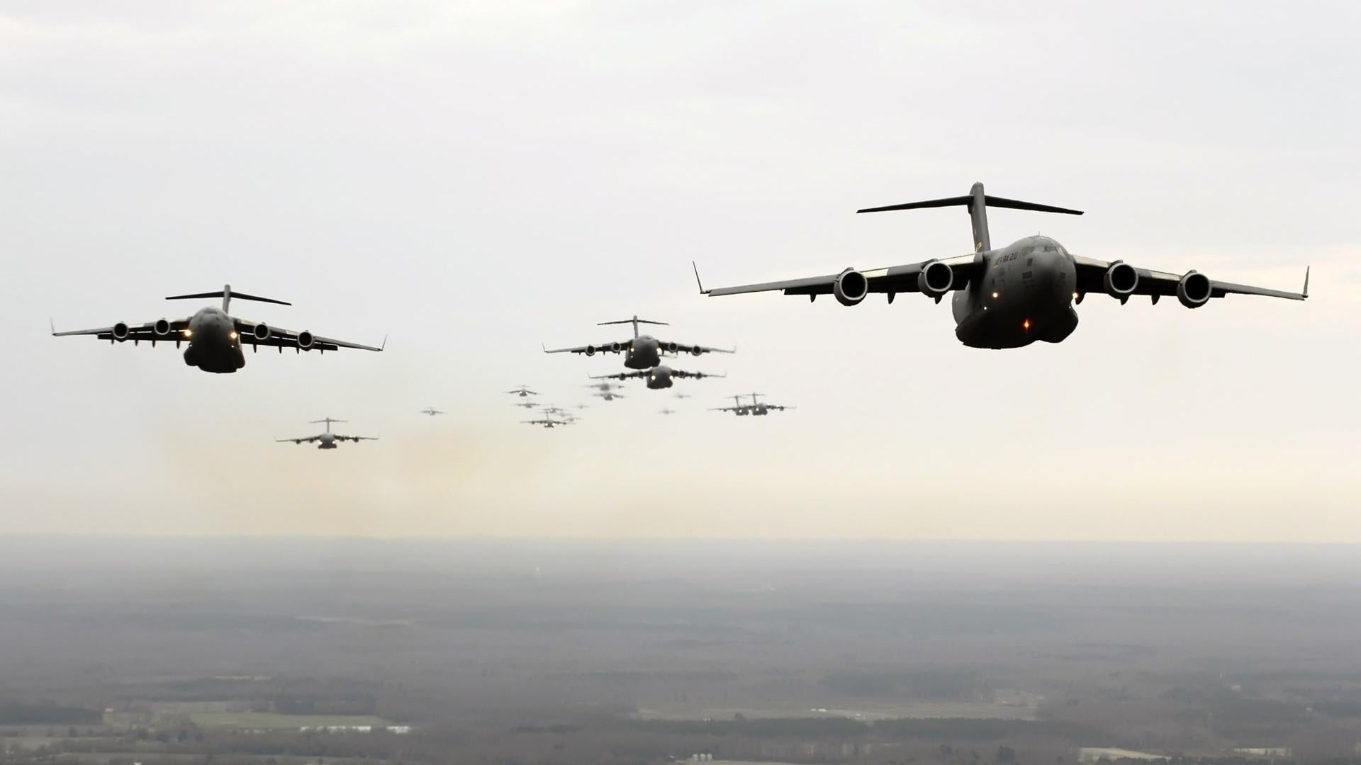 1920x1080 military Aircraft, Airplane, Jets, Boeing C 17 Globemaster III Wallpaper HD / Desktop and Mobile Background