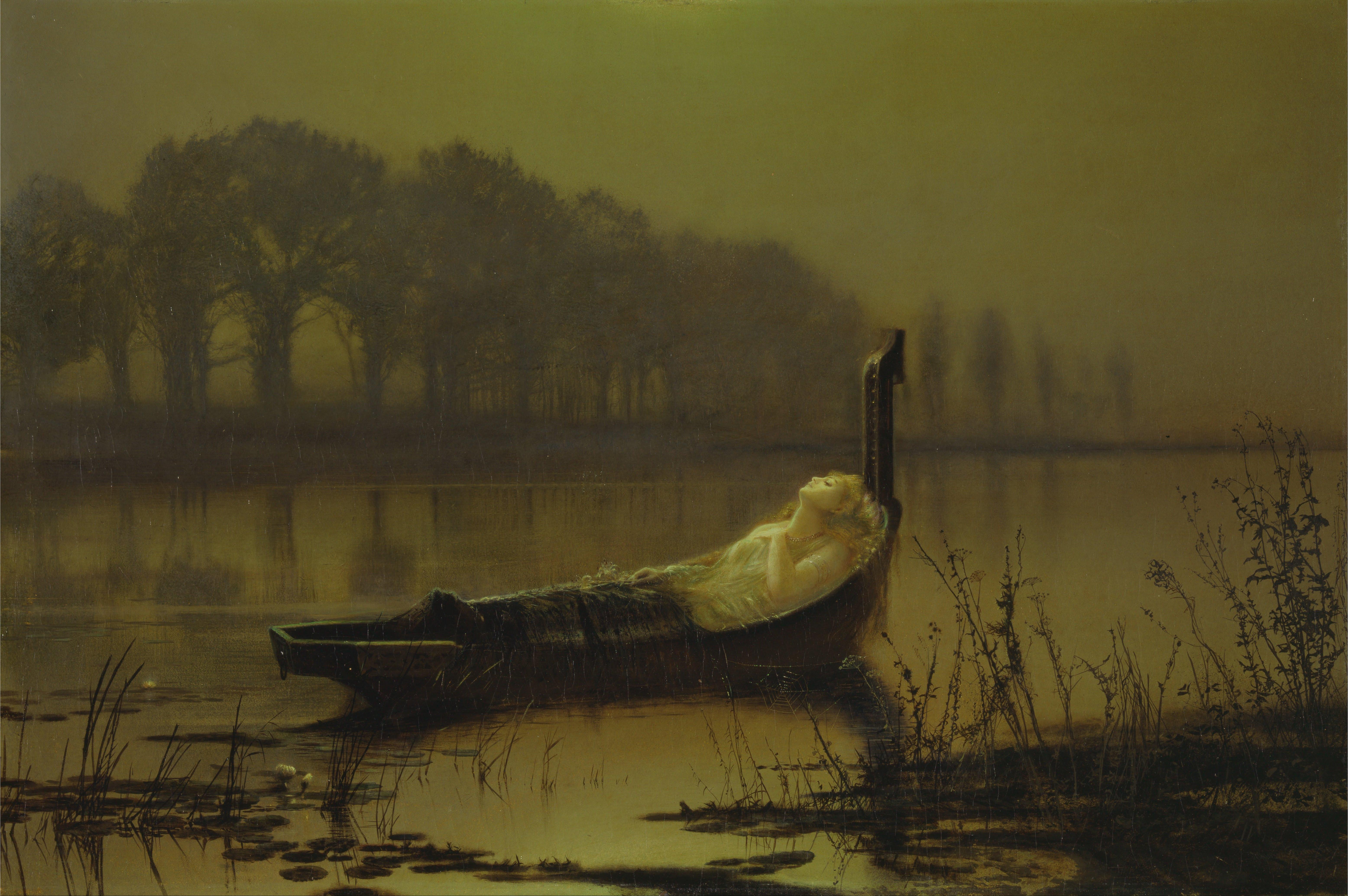 6224x4137 John Atkinson Grimshaw Lady of Shalott Art