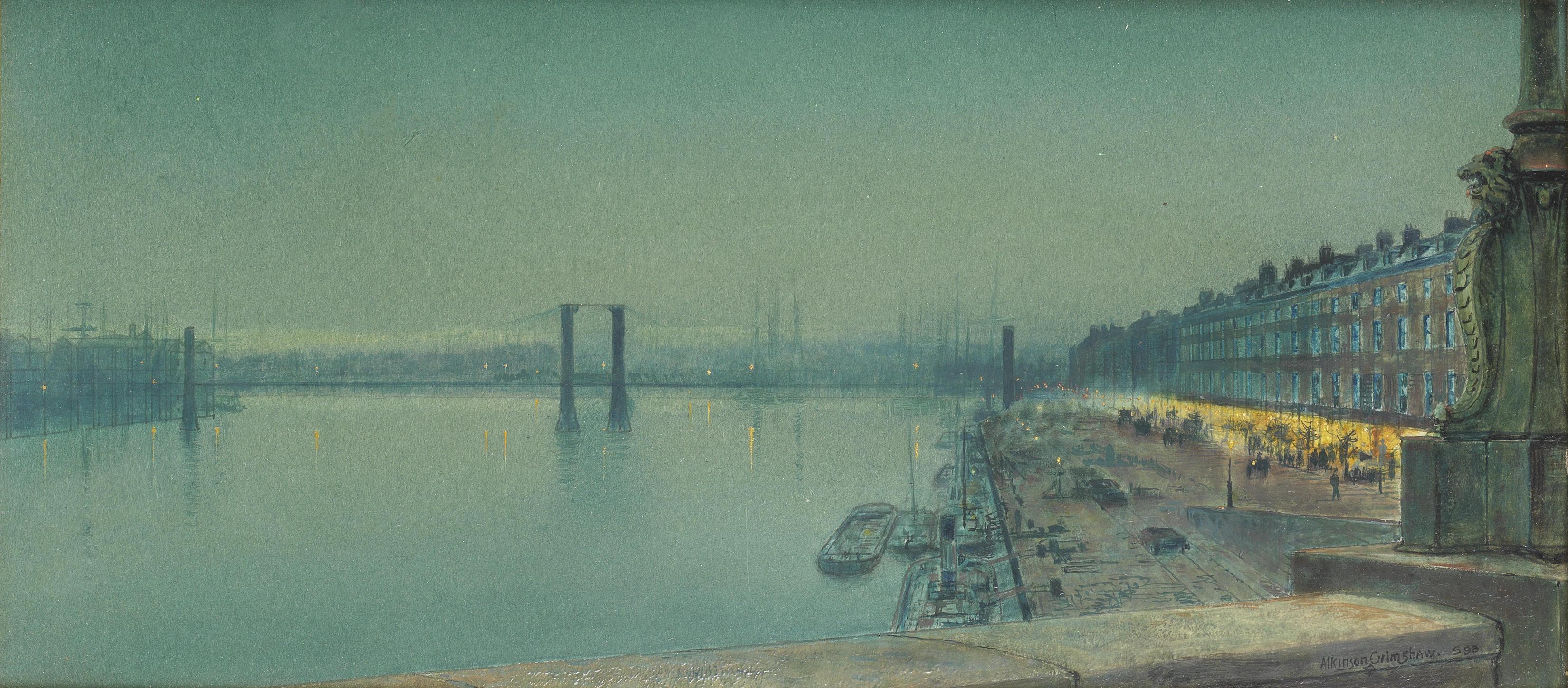 3300x1448 John Atkinson Grimshaw, Classic art, Classical art, Paris, Dock Wallpaper HD / Desktop and Mobile Background