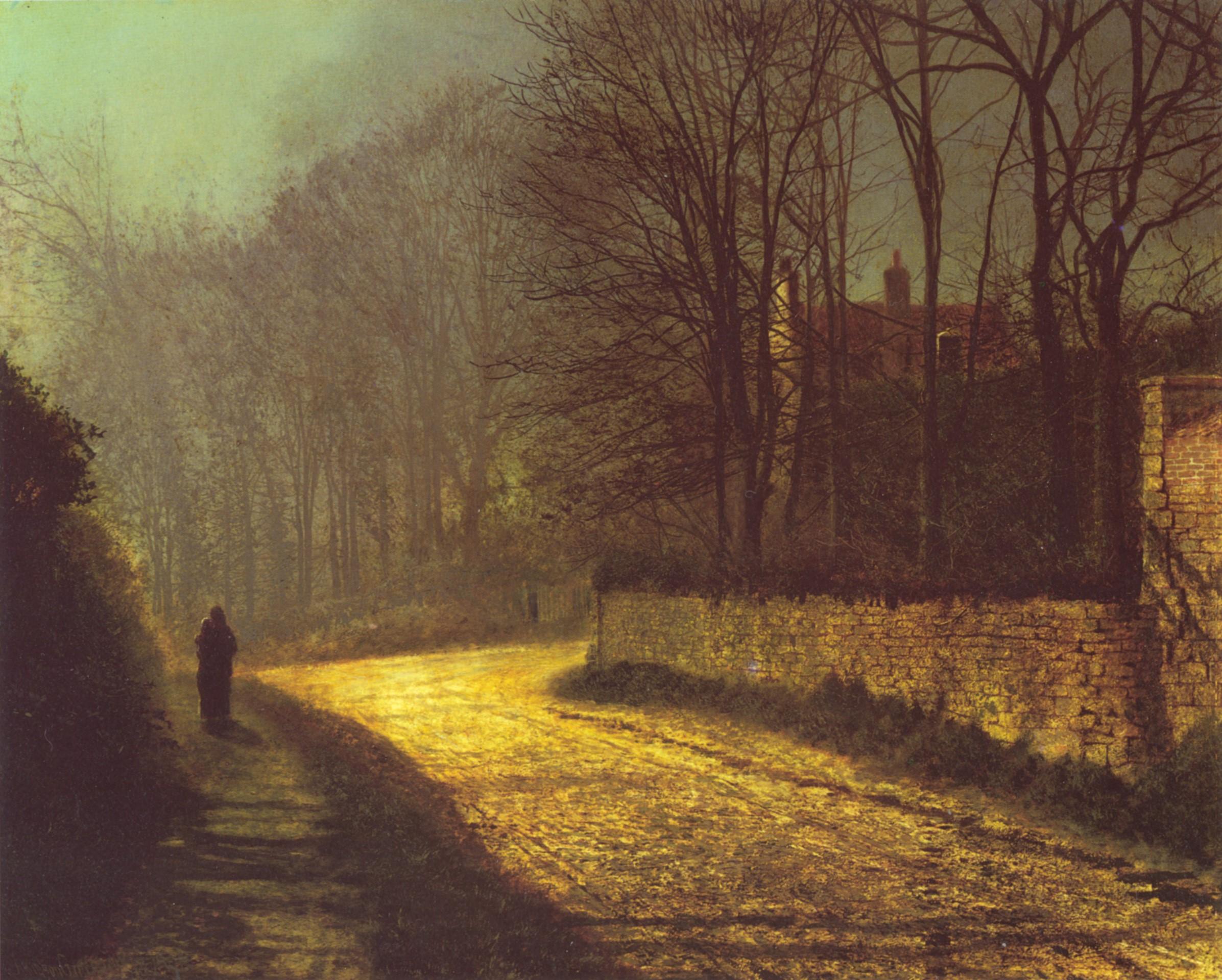 2393x1920 Wallpaper / classic art, classical art, John Atkinson Grimshaw