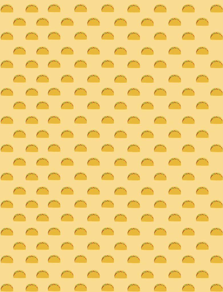 781x1024 Cute Taco Wallpaper