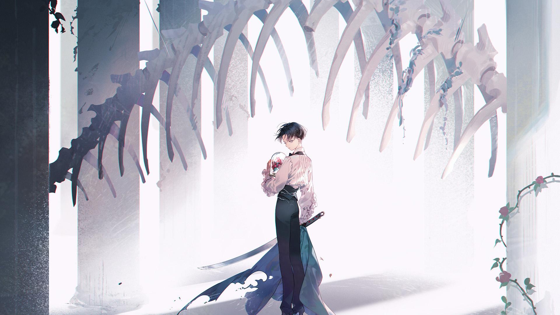 1920x1080 Levi Ackerman With Sword Attack on Titan HD Levi Ackerman Wallpaper
