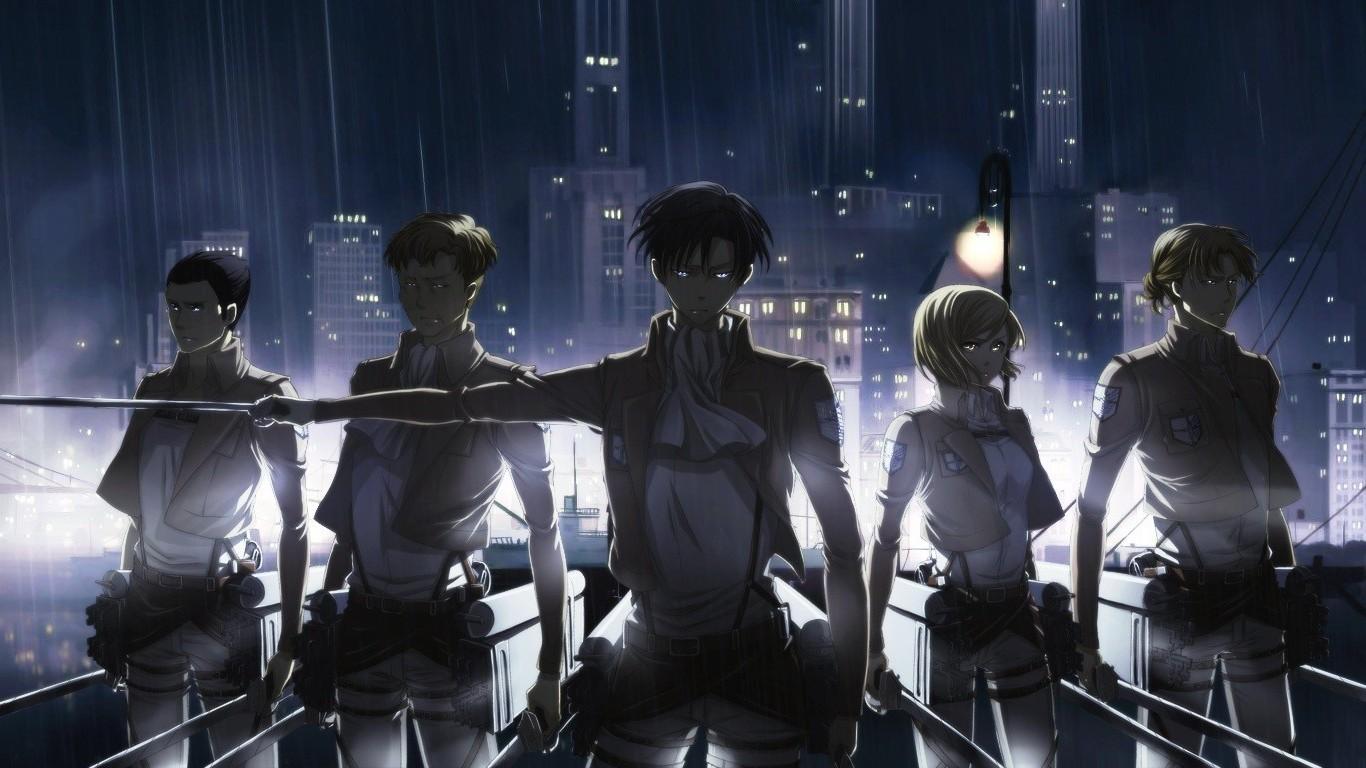 1366x768 anime, Shingeki No Kyojin, Levi Ackerman Wallpaper HD / Desktop and Mobile Background