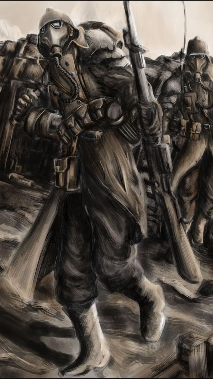 700x1242 Another Warhammer 40k phone wallpaper and today is the Death Korps of Krieg