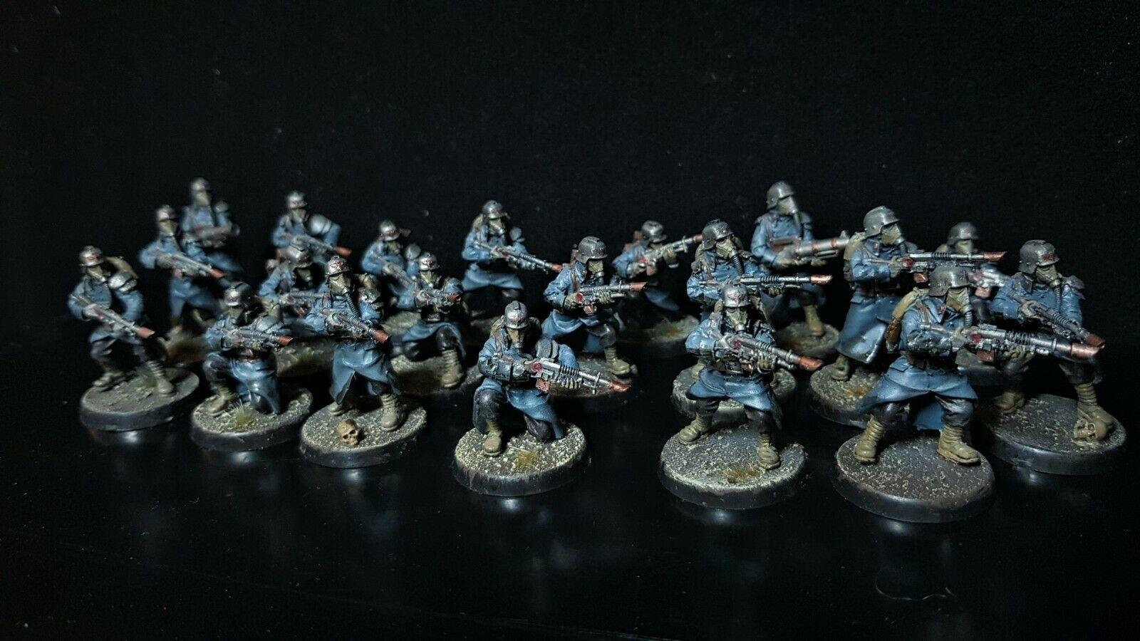 1600x900 Death Korps of Krieg Infantry Squad Firing painting double pack Warhammer 40k