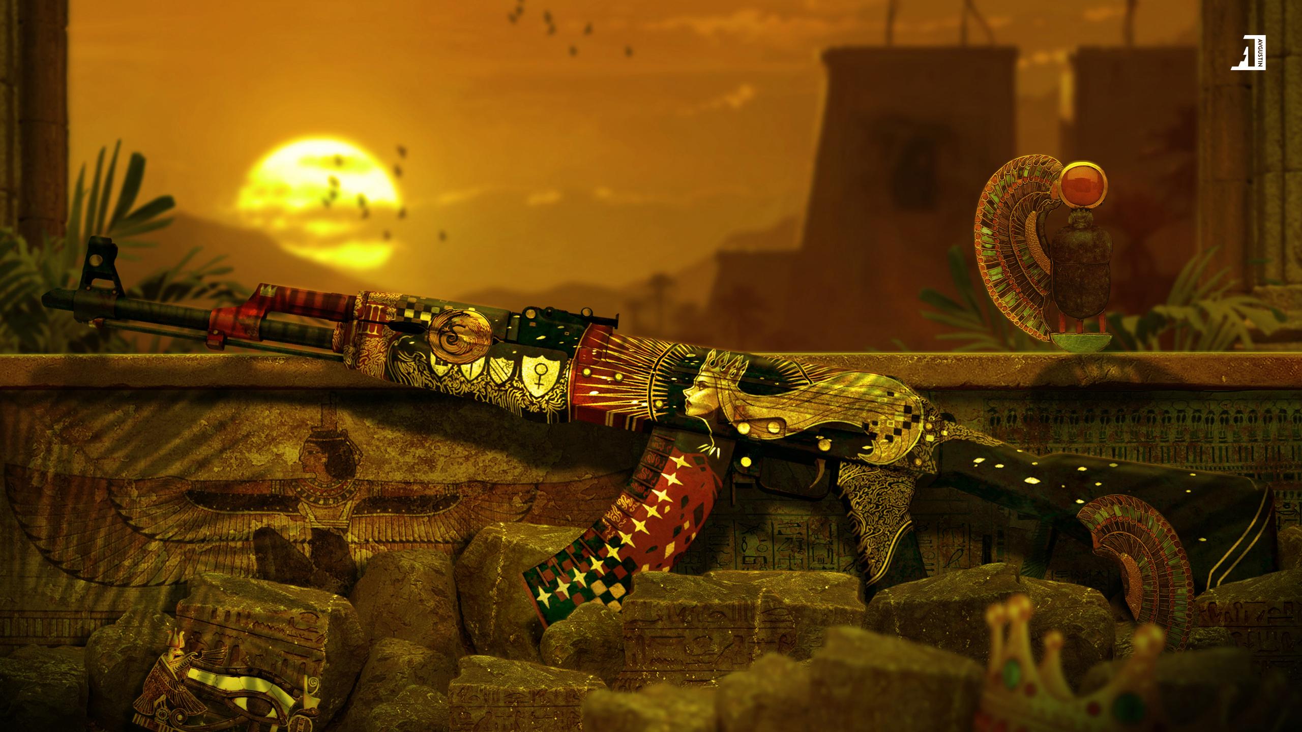 2560x1440 AK 47 Empress HD Wallpaper