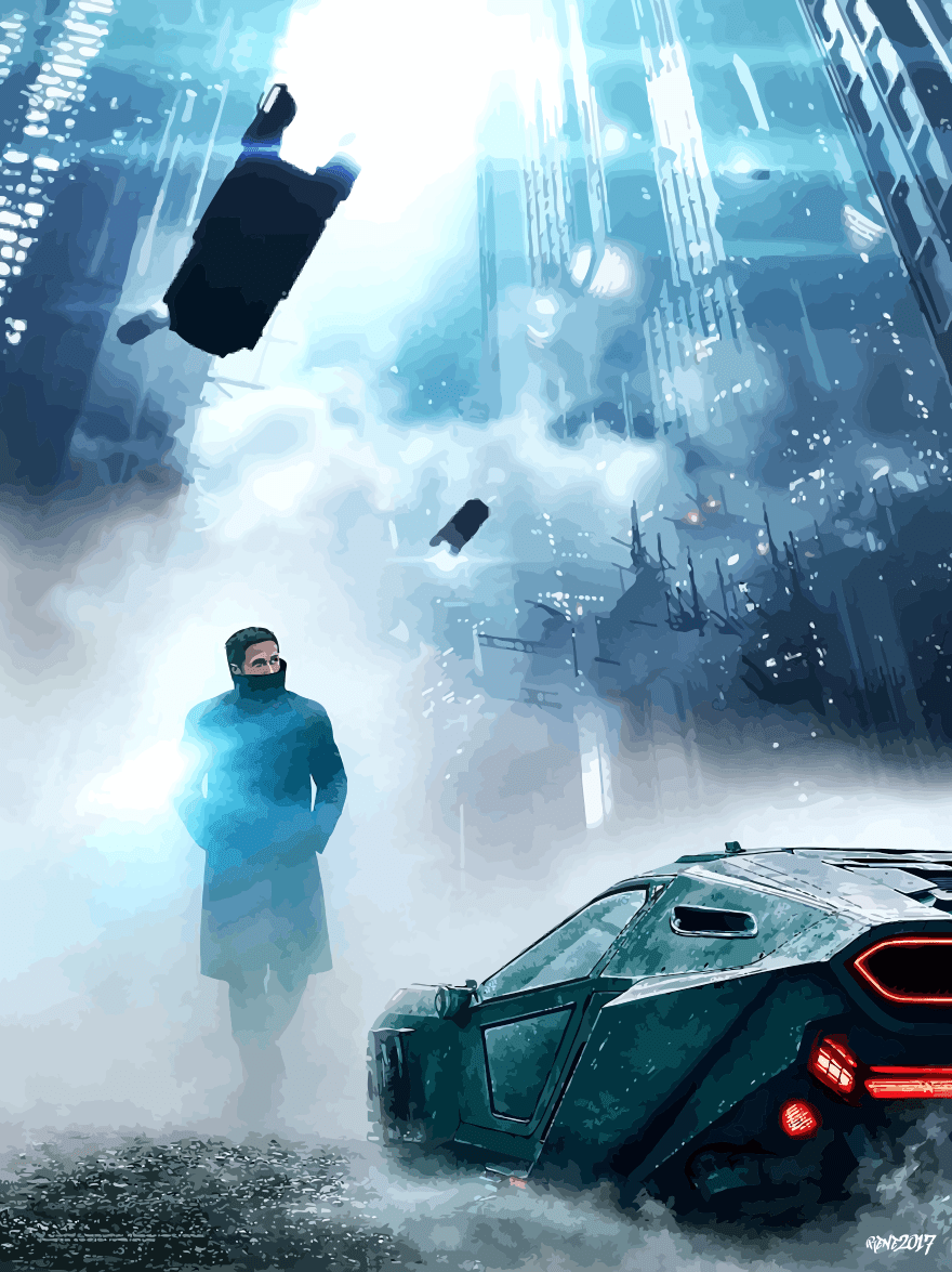 880x1175 Blade Runner 2049 Anime Vector Wallpaper