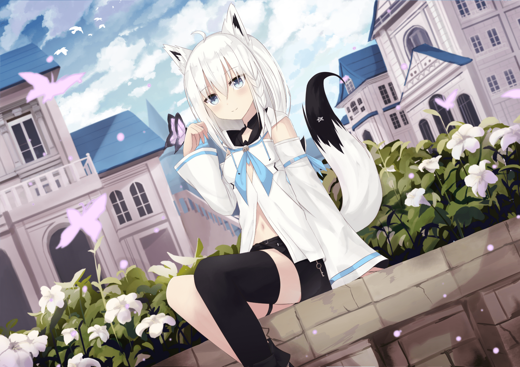 1756x1239 Fubuki Shirakami Wallpaper