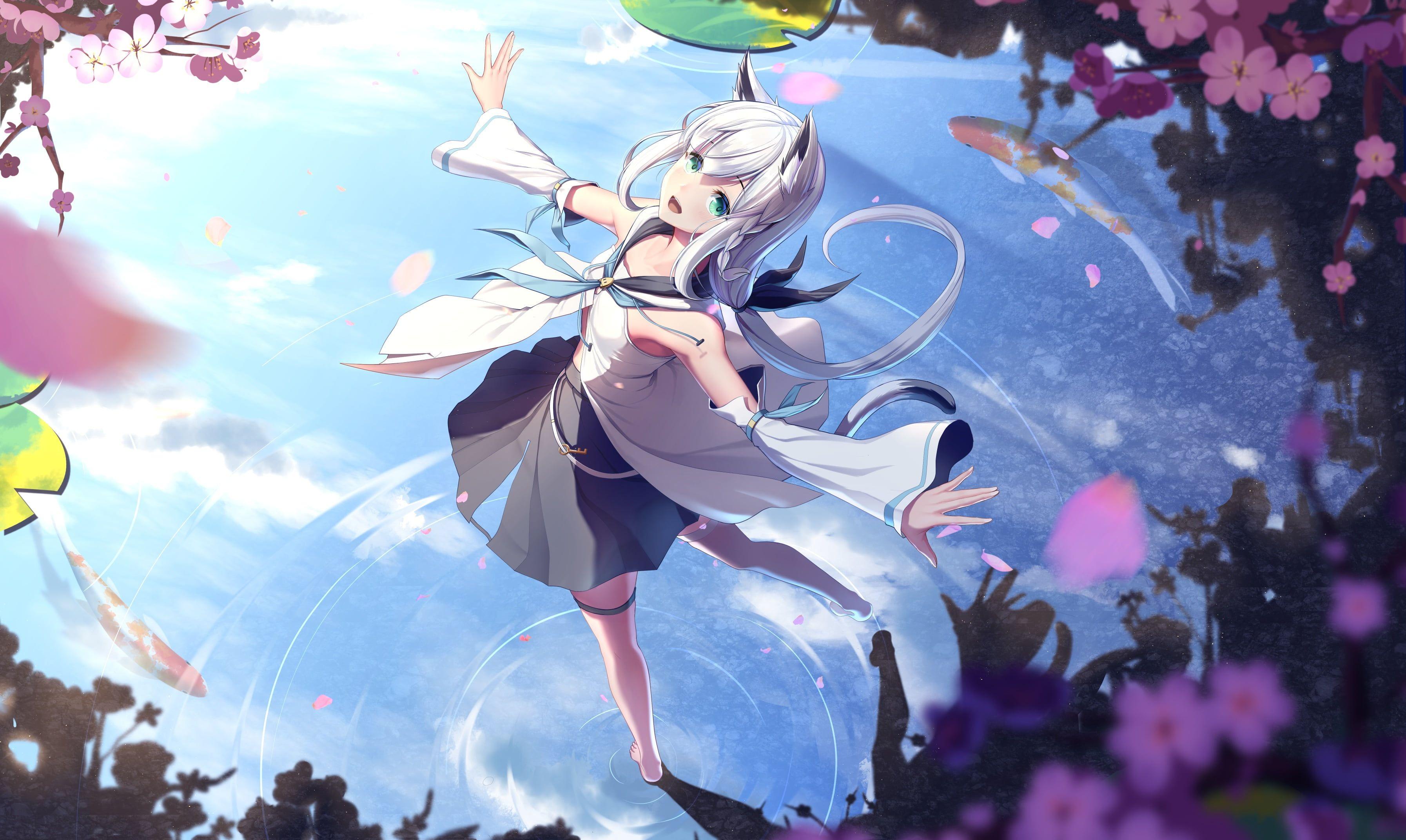 3587x2143 Shirakami Fubuki Wallpaper