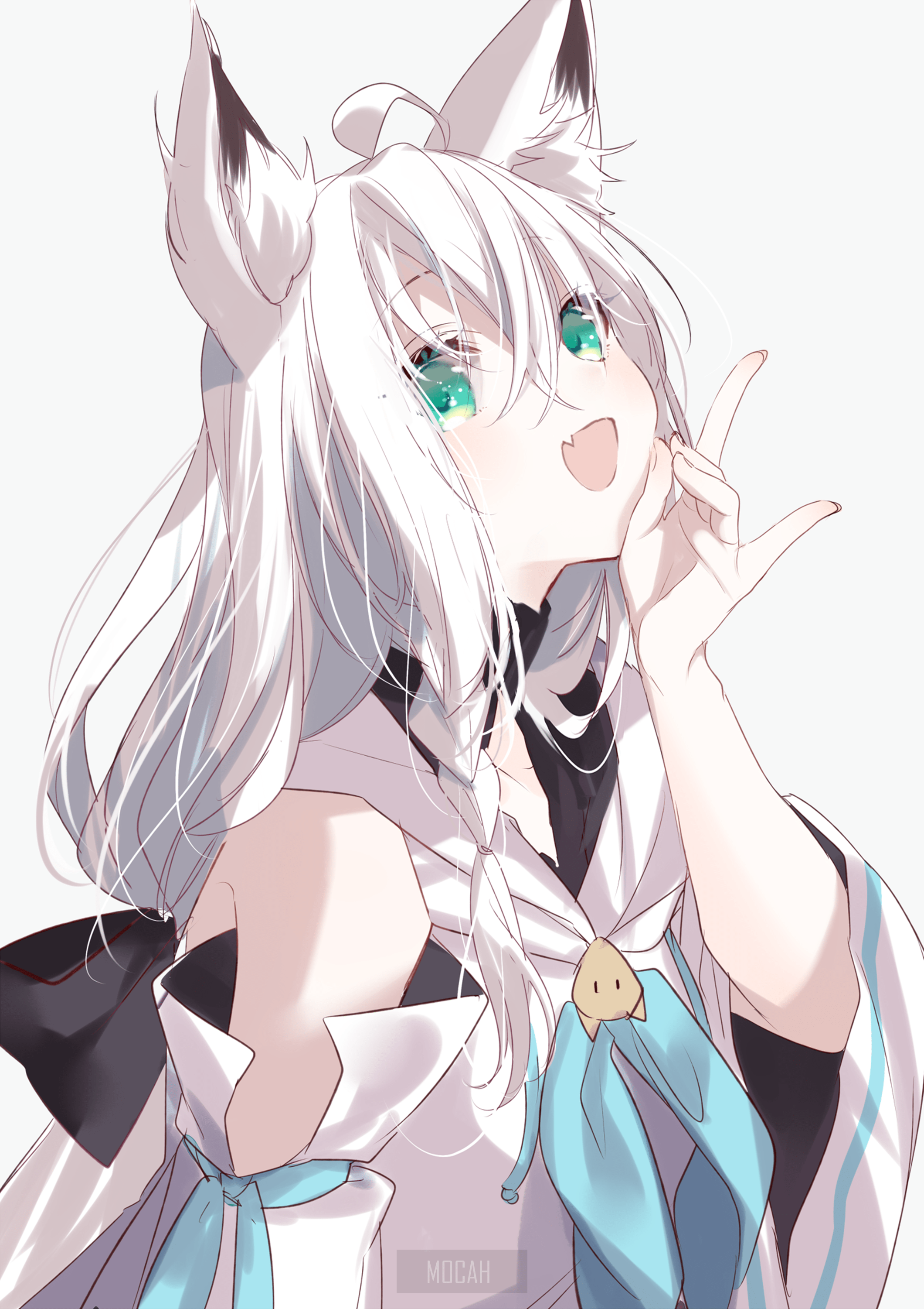2120x3000 anime, anime girl, Shirakami Fubuki, Hololive, Virtual Youtuber wallpaper free download, 2120x3000. Mocah HD Wallpaper
