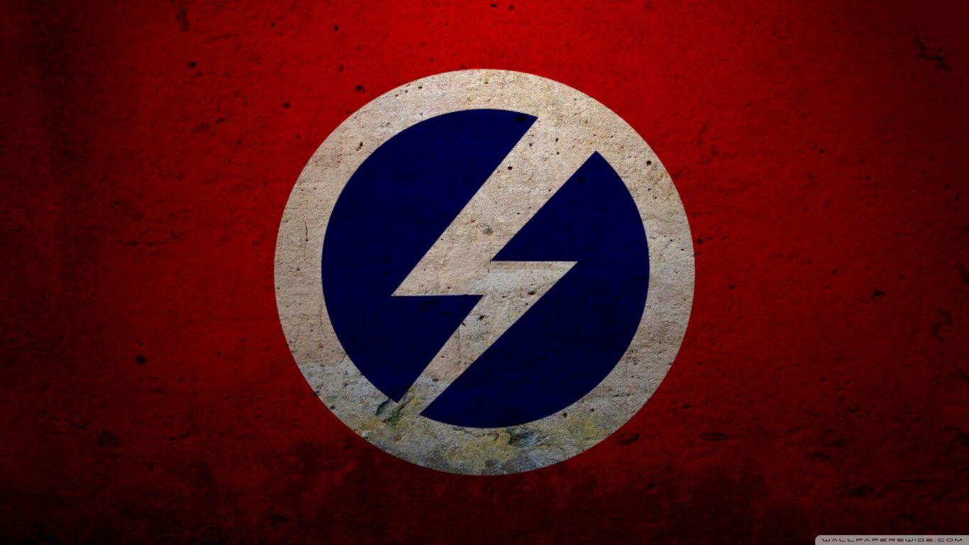 1366x768 Grunge British Union Of Fascists Flag ❤ 4K HD Desktop Wallpaper