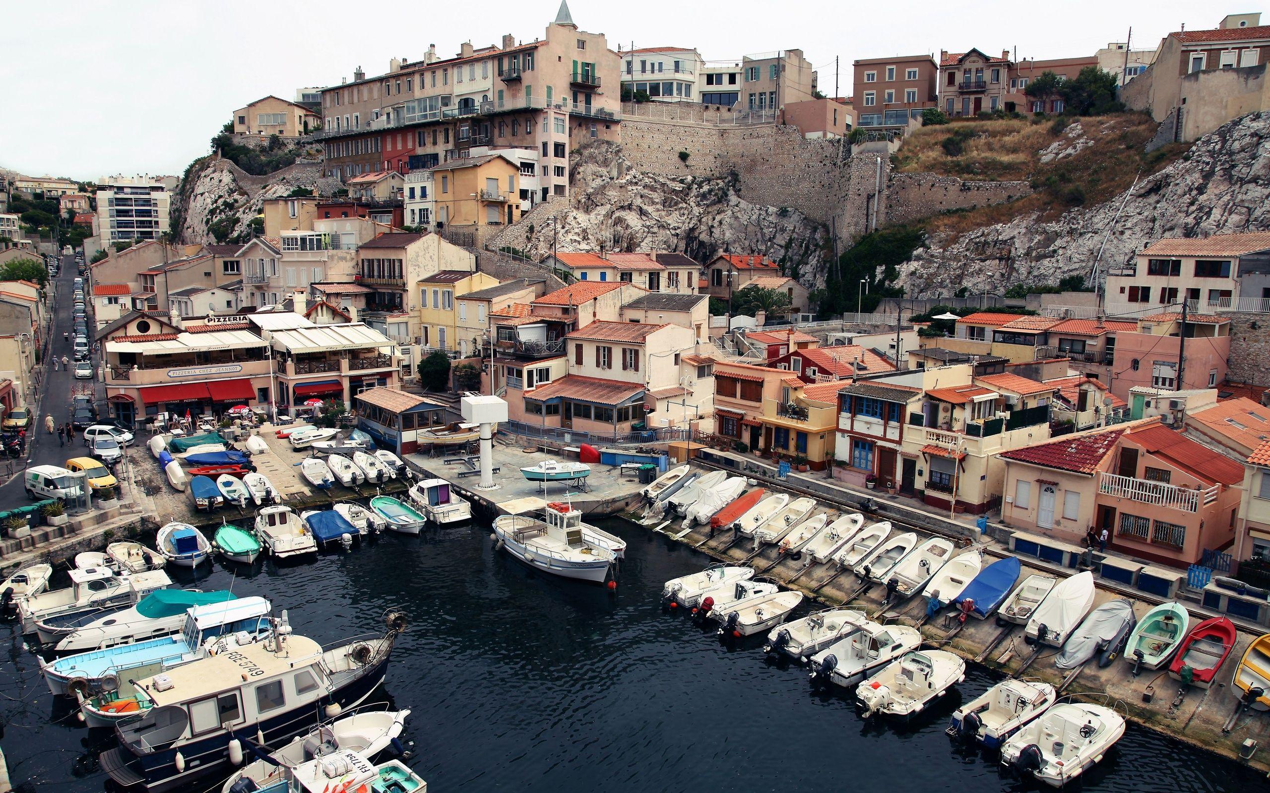 2560x1600 Marseille France harbor port boat wallpaperx1600