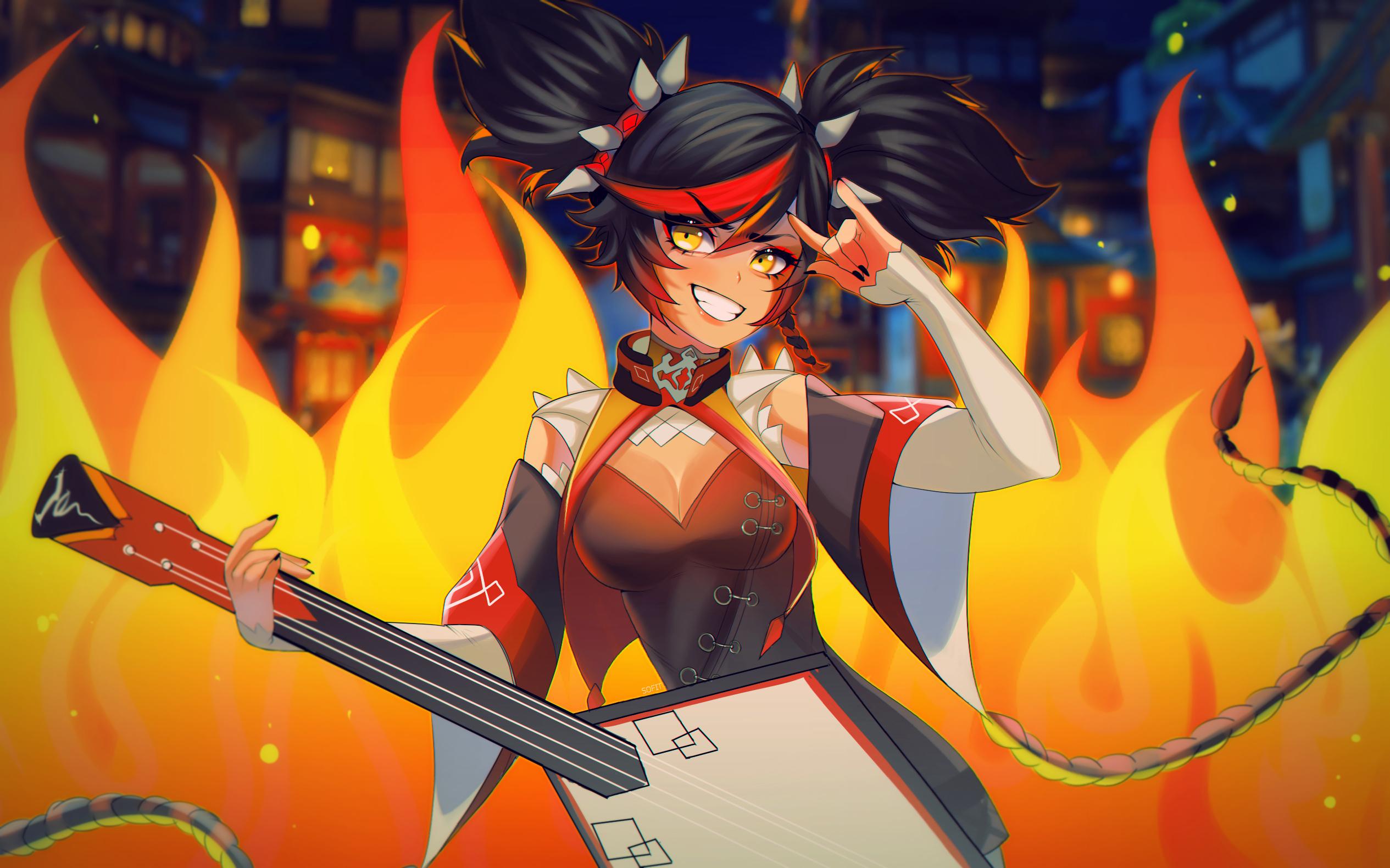 2530x1580 Xinyan (Genshin Impact) HD Wallpaper