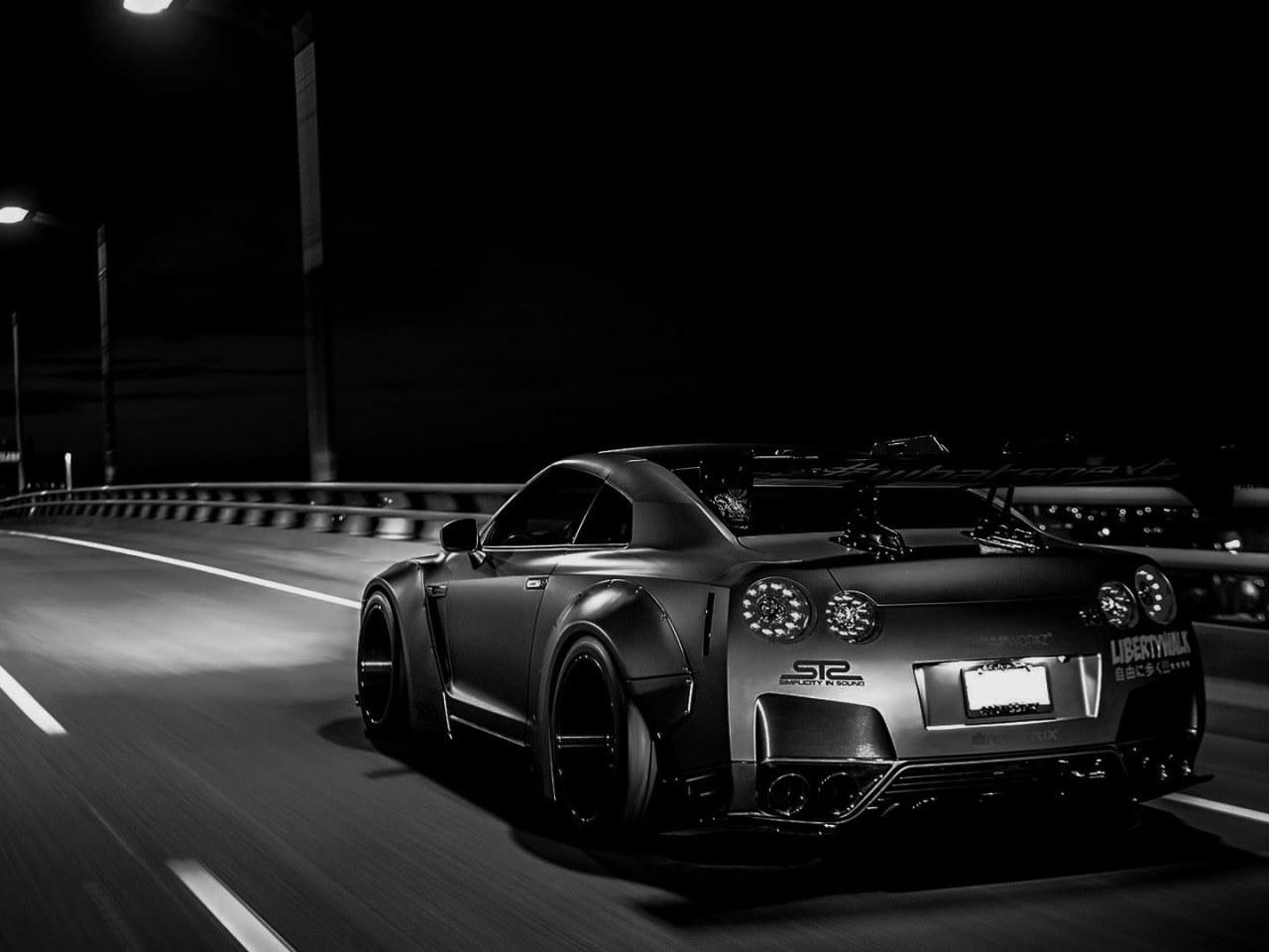 1280x960 Wallpaper Black Coupe, Tuning, Nissan Skyline Gt R R35 • Wallpaper For You HD Wallpaper For Desktop & Mobile