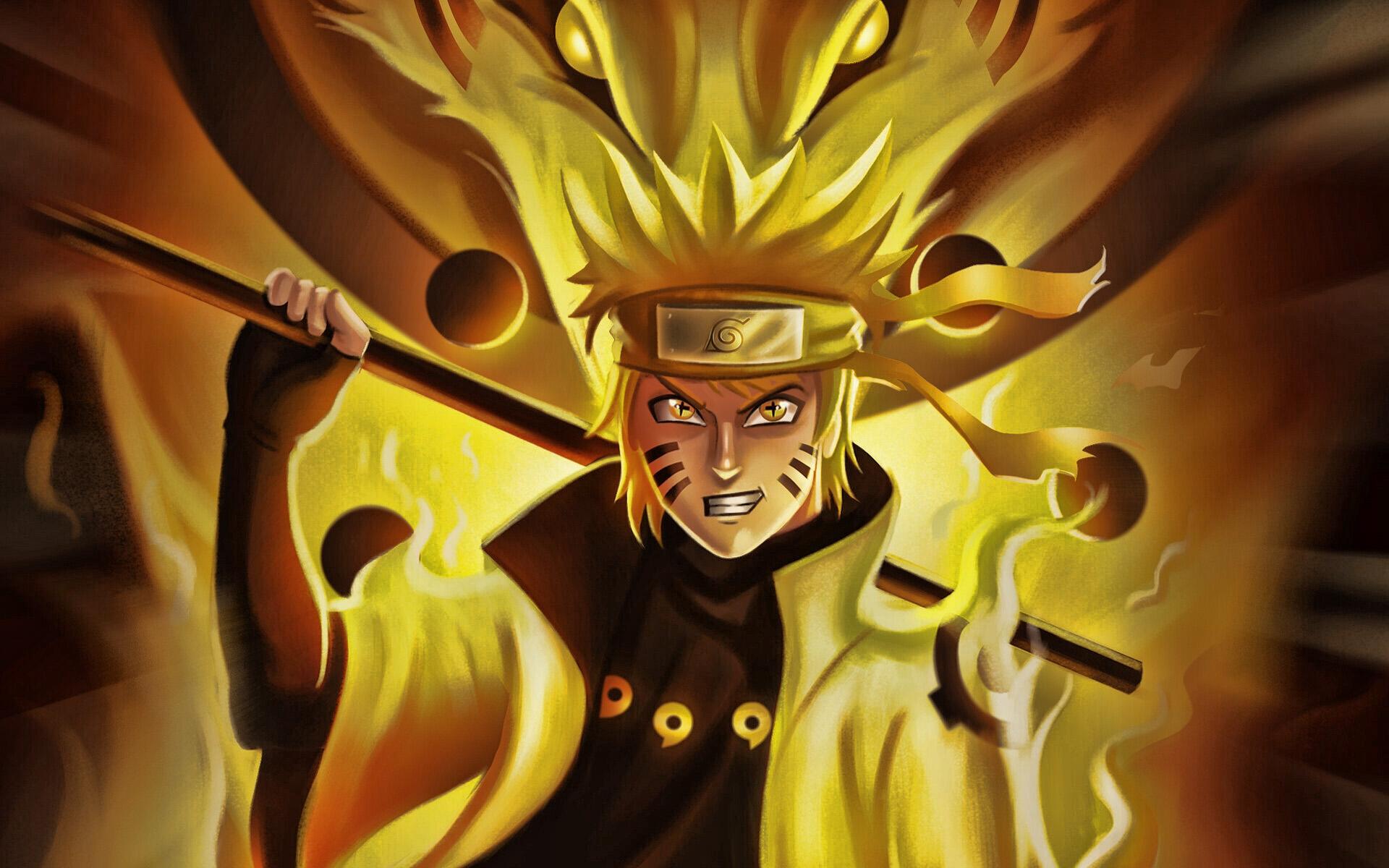 1920x1200 Kurama, Kyubi No Yoko, Naruto Characters, Portrait, Rikudou Sennin Mode