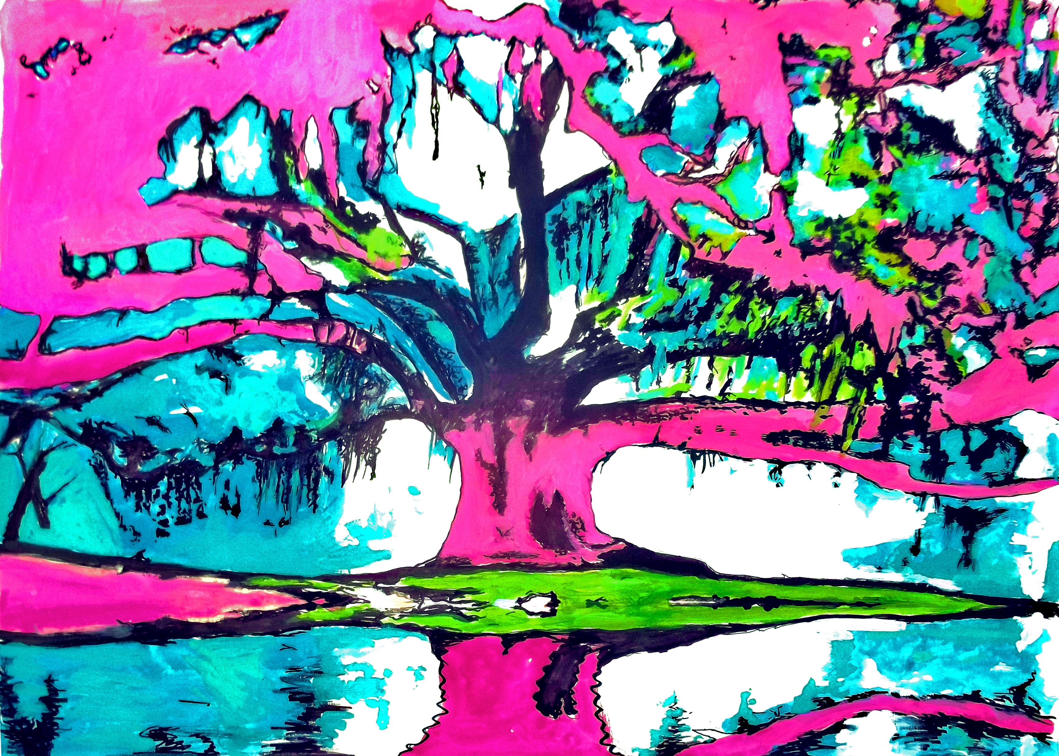 3444x2460 Artistic Psychedelic HD Wallpaper