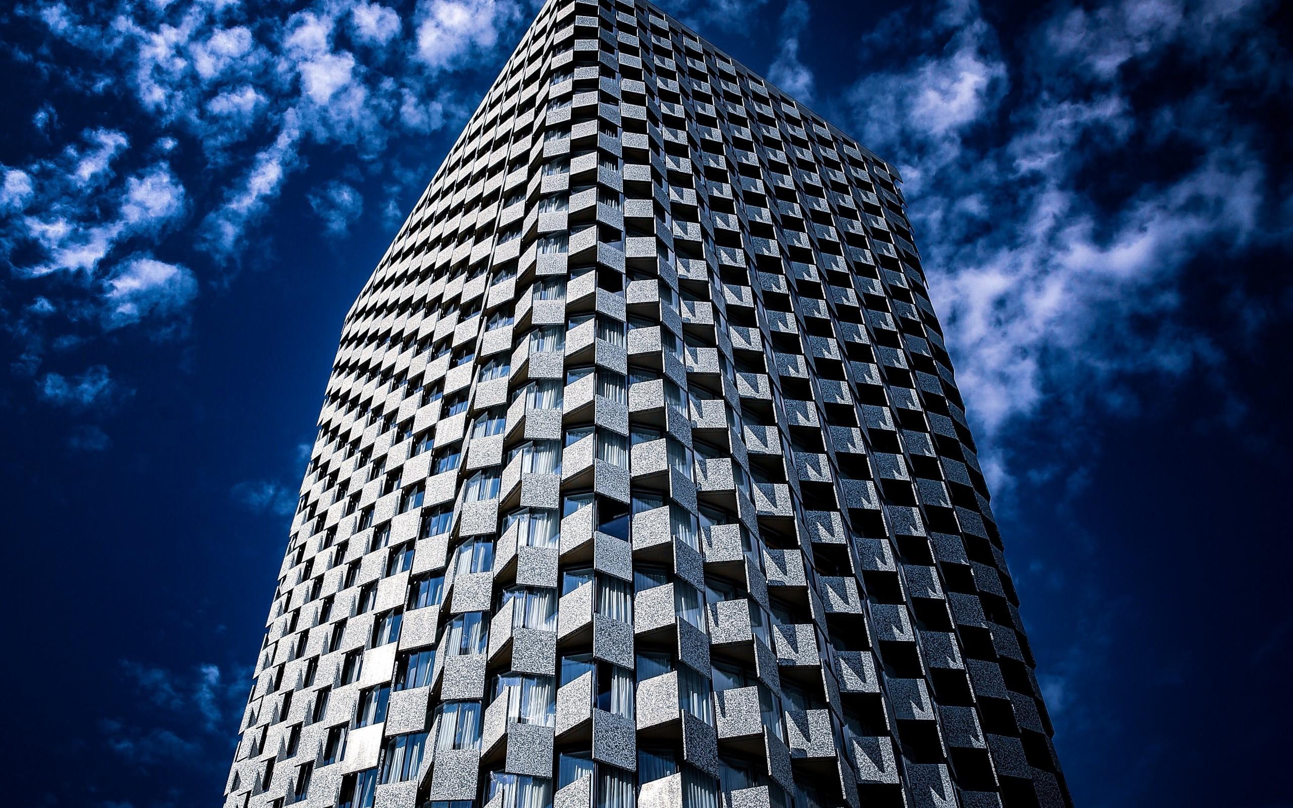 2560x1600 Download 2560x1600 Albania Tirana, Modern Building, Worm View, Architecture Wallpaper for MacBook Pro 13 inch