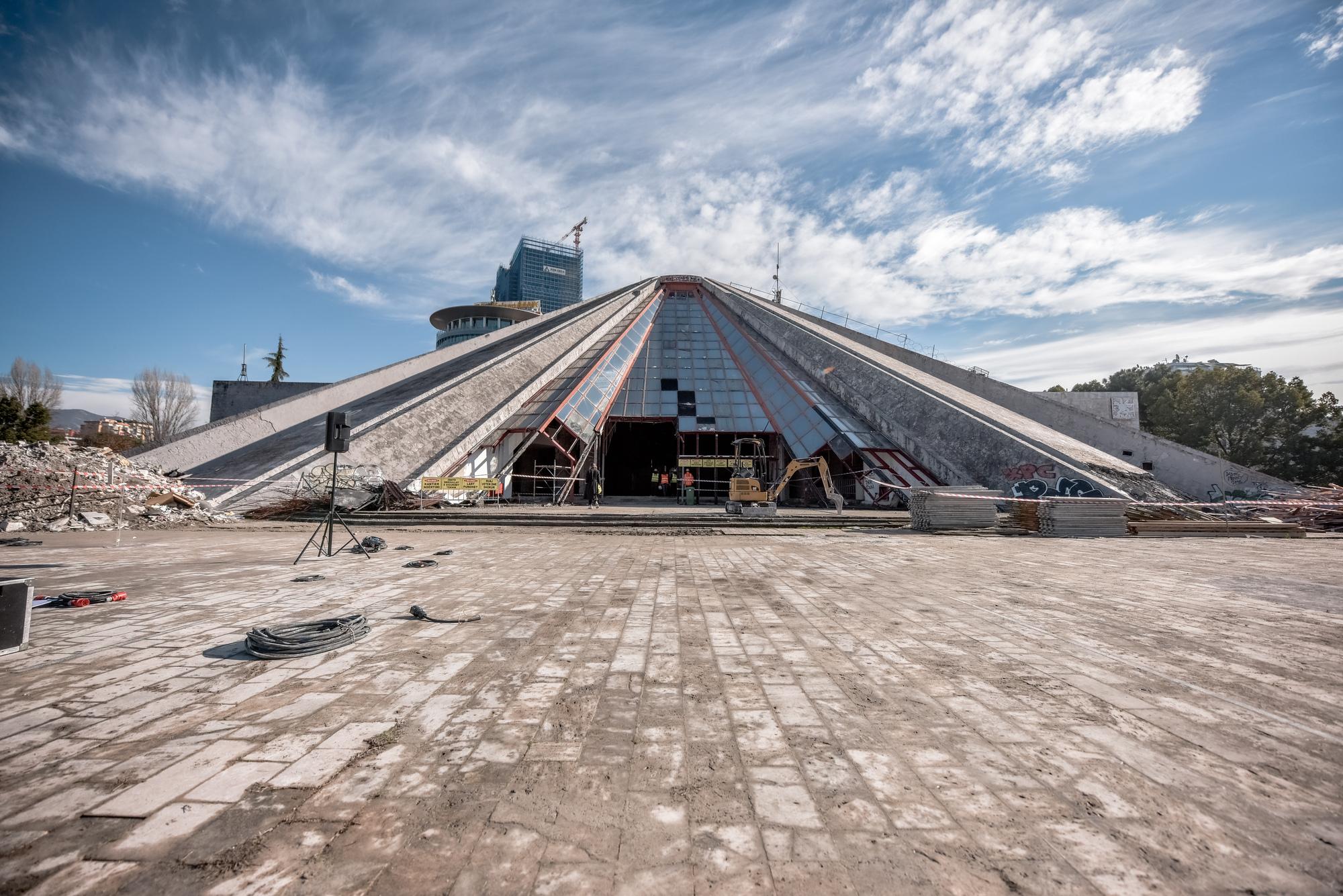 2000x1335 Gallery of Construction Begins on MVRDV's Renovation Project of the Pyramid, a Brutalist Monument in Tirana, Albania