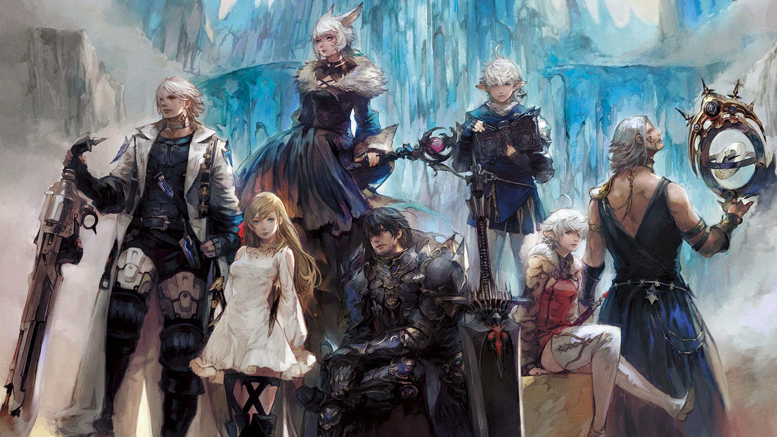 2560x1440 New Beautiful Official Shadowbringers Art: ffxiv