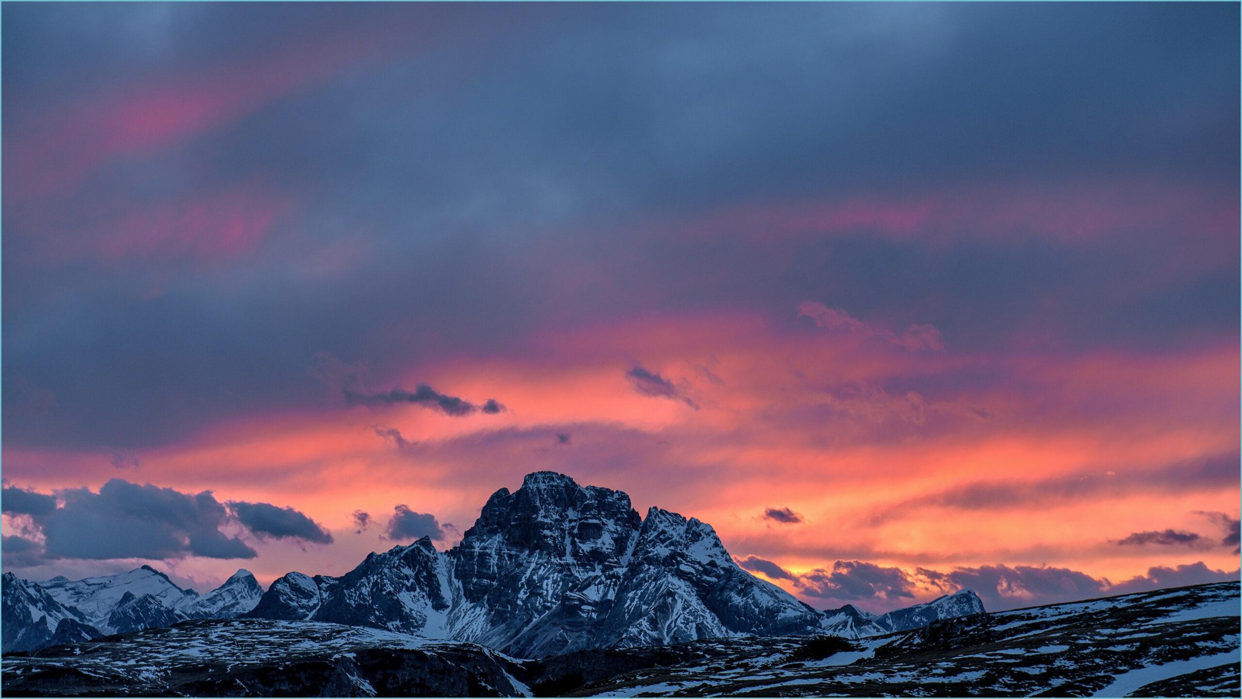 2560x1440 10K Mountains Sunset Peaks Wallpaper - [38100x10] Wallpaper Mountains