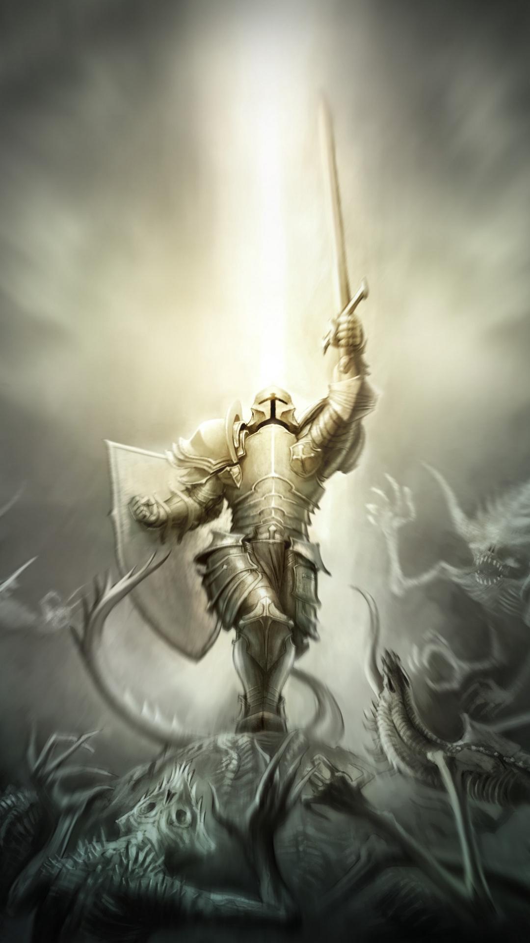 1080x1920 Wallpaper Diablo Crusader, Armor