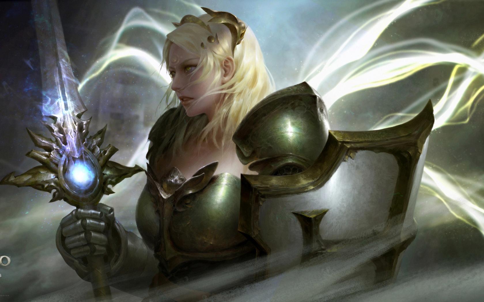 1680x1050 Desktop Wallpaper Crusader, Diablo Iii, Game, Girl Warrior, HD Image, Picture, Background, Bb0e86