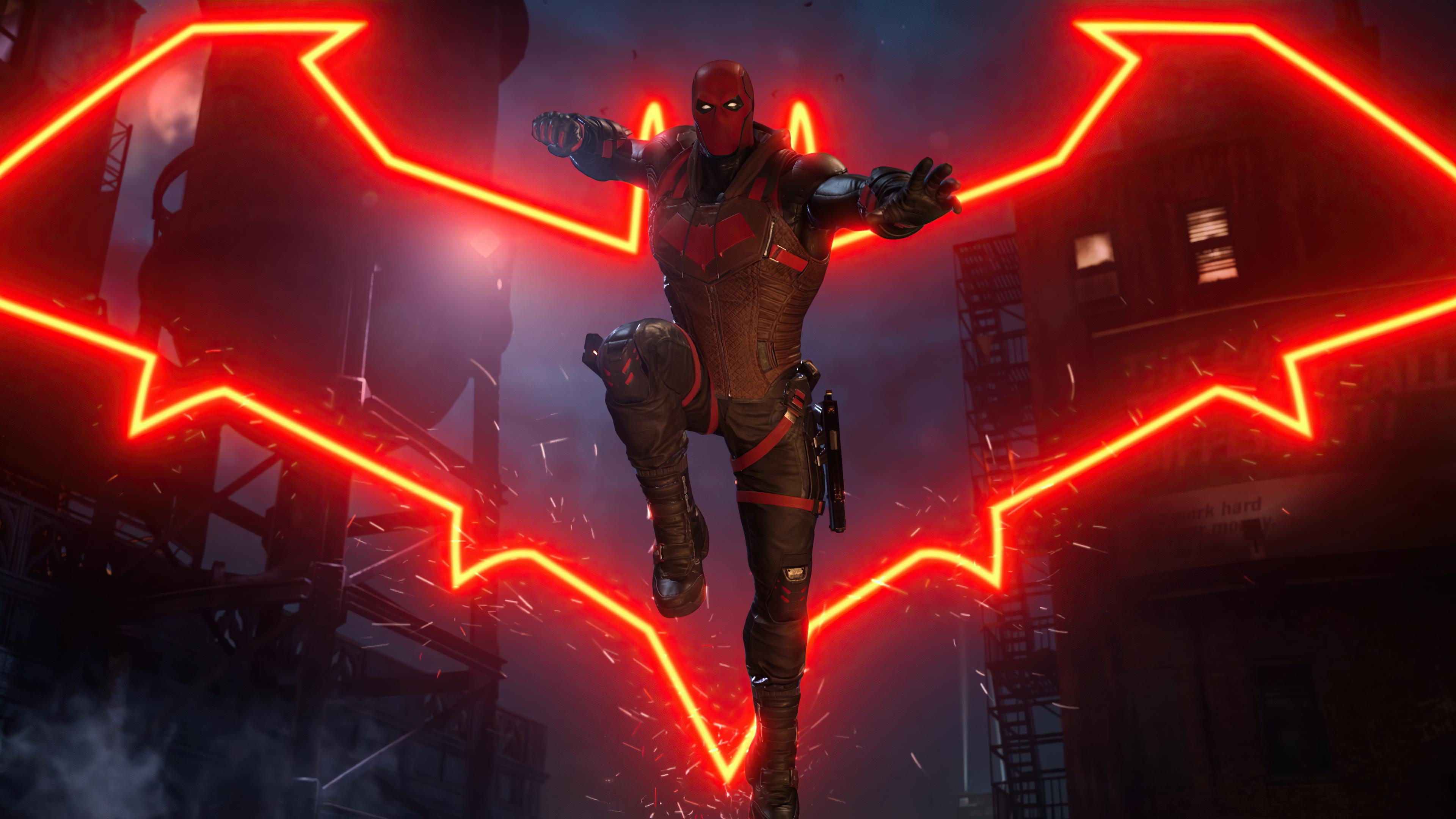 3840x2160 Wallpaper 4k Red Hood Gotham Knights Logo 4k Wallpaper