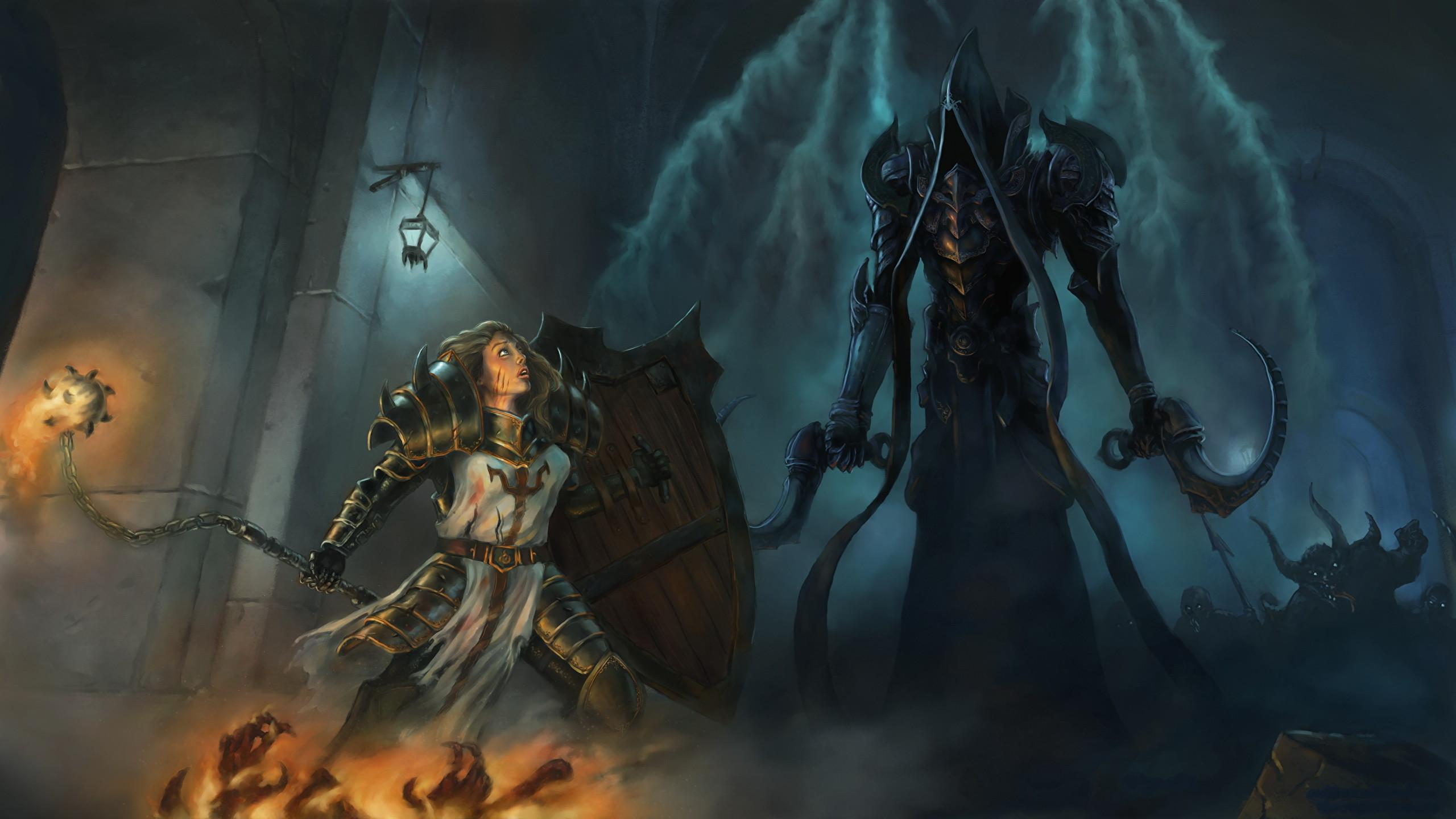 2560x1440 Data Src Diablo 3 Malthael Wallpaper Crusader Fan Art