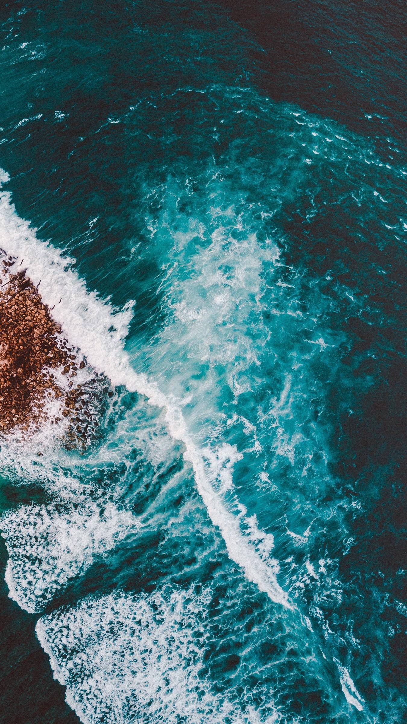 1350x2400 Wallpaper Tide, Ocean, Waves Data Src Beautiful Ocean Wallpaper iPhone