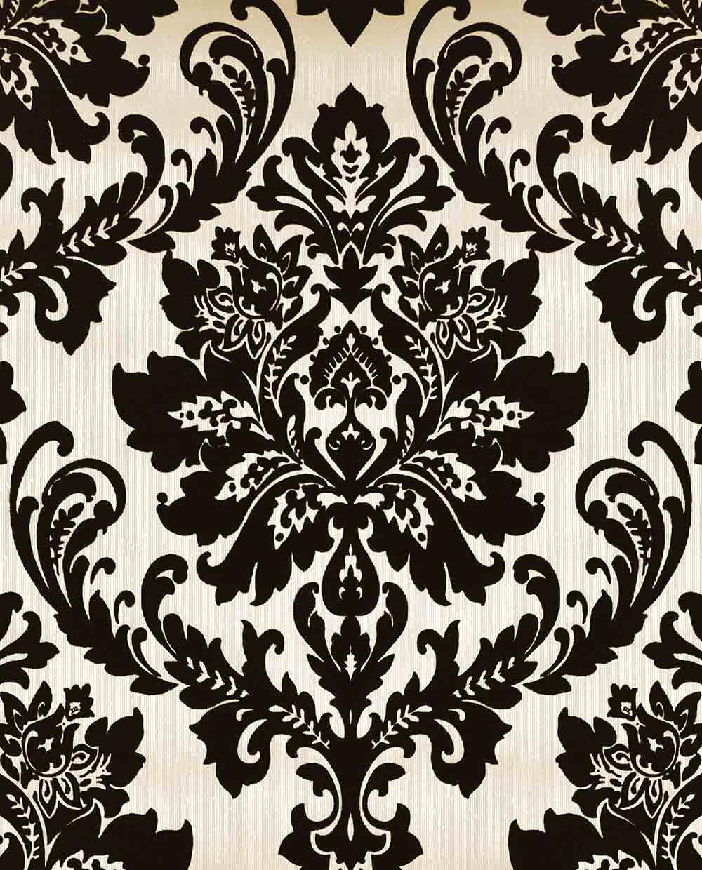 1000x1240 Black And Gold Damask