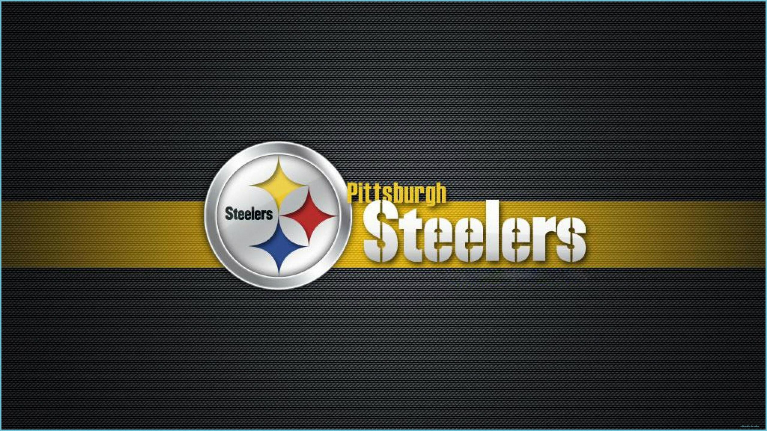 2560x1440 Pittsburgh Steelers Wallpaper Kostenlos, text, licht, schriftart Steelers Logo Wallpaper