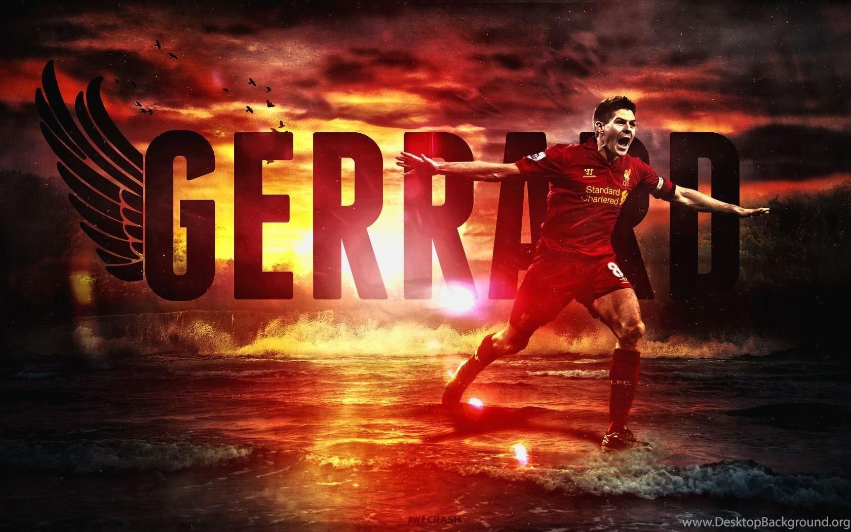 1680x1050 Steven Gerrard Liverpool Wallpaper HD Desktop Background