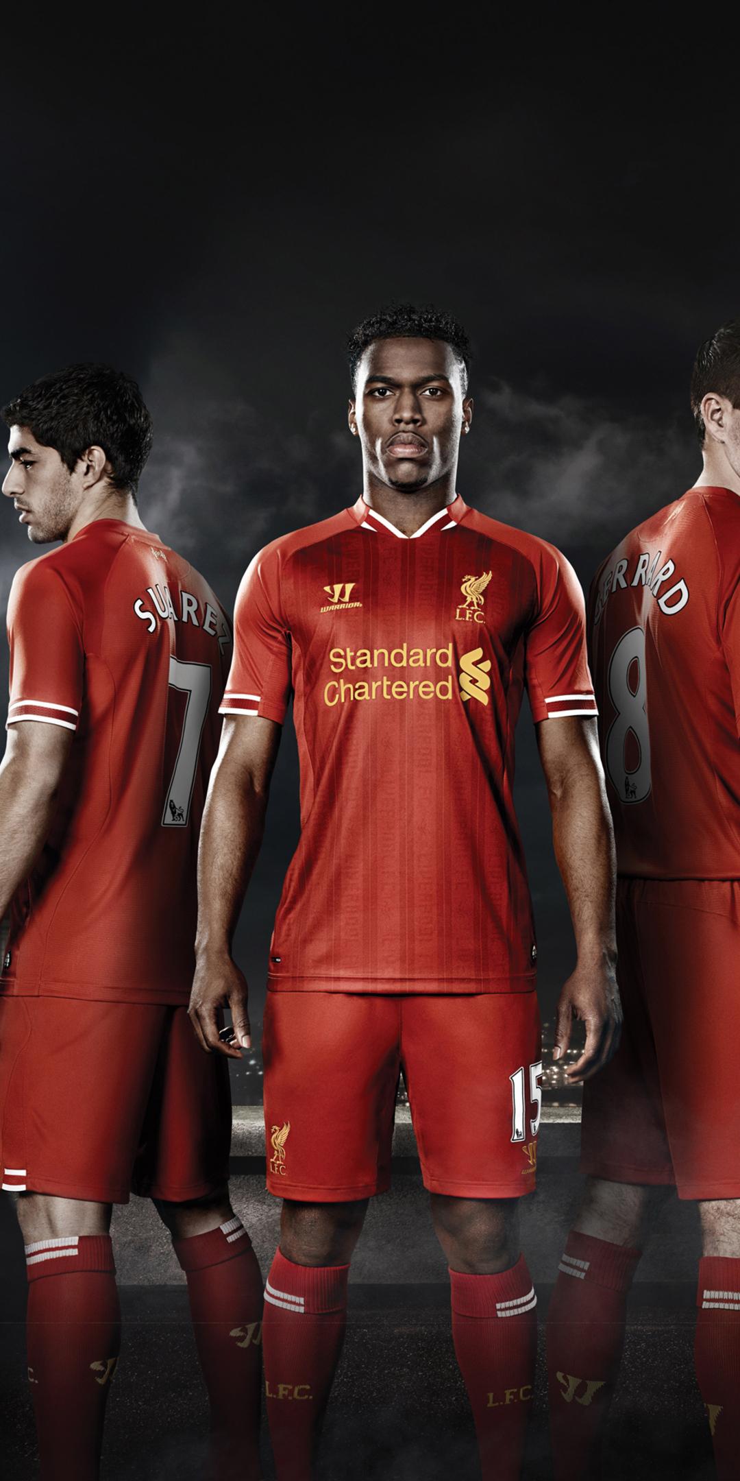 1080x2160 Liverpool FC Daniel Sturridge Luis Suarez Steven Gerrard One Plus 5T, Honor 7x, Honor view Lg Q6 HD 4k Wallpaper, Image, Background, Photo and Picture