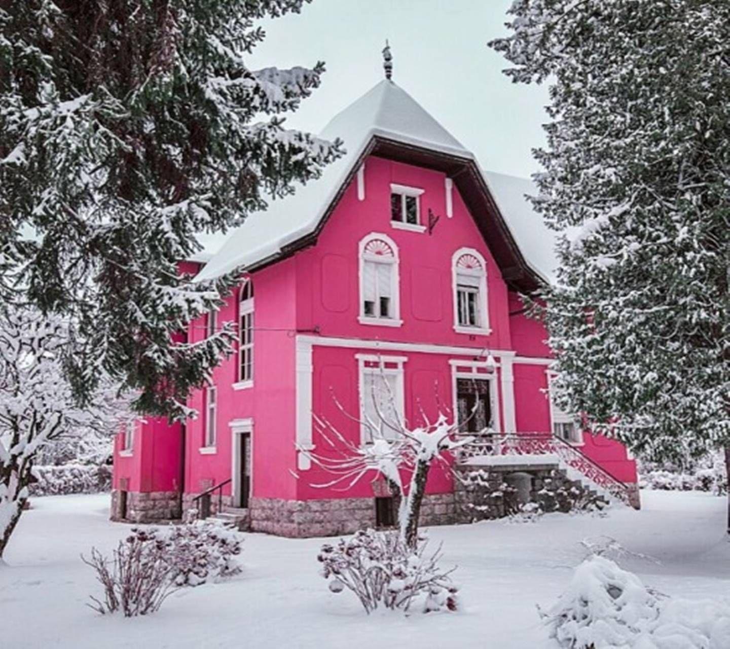 1440x1280 Download Pink House Wallpaper by PerfumeVanilla now. Browse millions of popular house Wallpaper. Pink houses, Country cottage living, House
