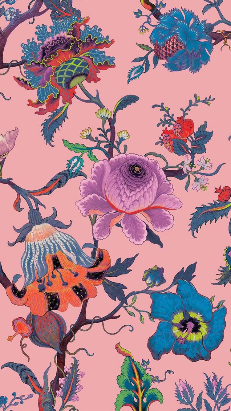 750x1334 Free download ARTEMIS Wallpaper Amaranth Pink House of Hackney [1600x1600] for your Desktop, Mobile & Tablet. Explore Image of Pink Wallpaper. Free Pink Wallpaper, Pink Wallpaper Blog, Cool Love Pink Wallpaper