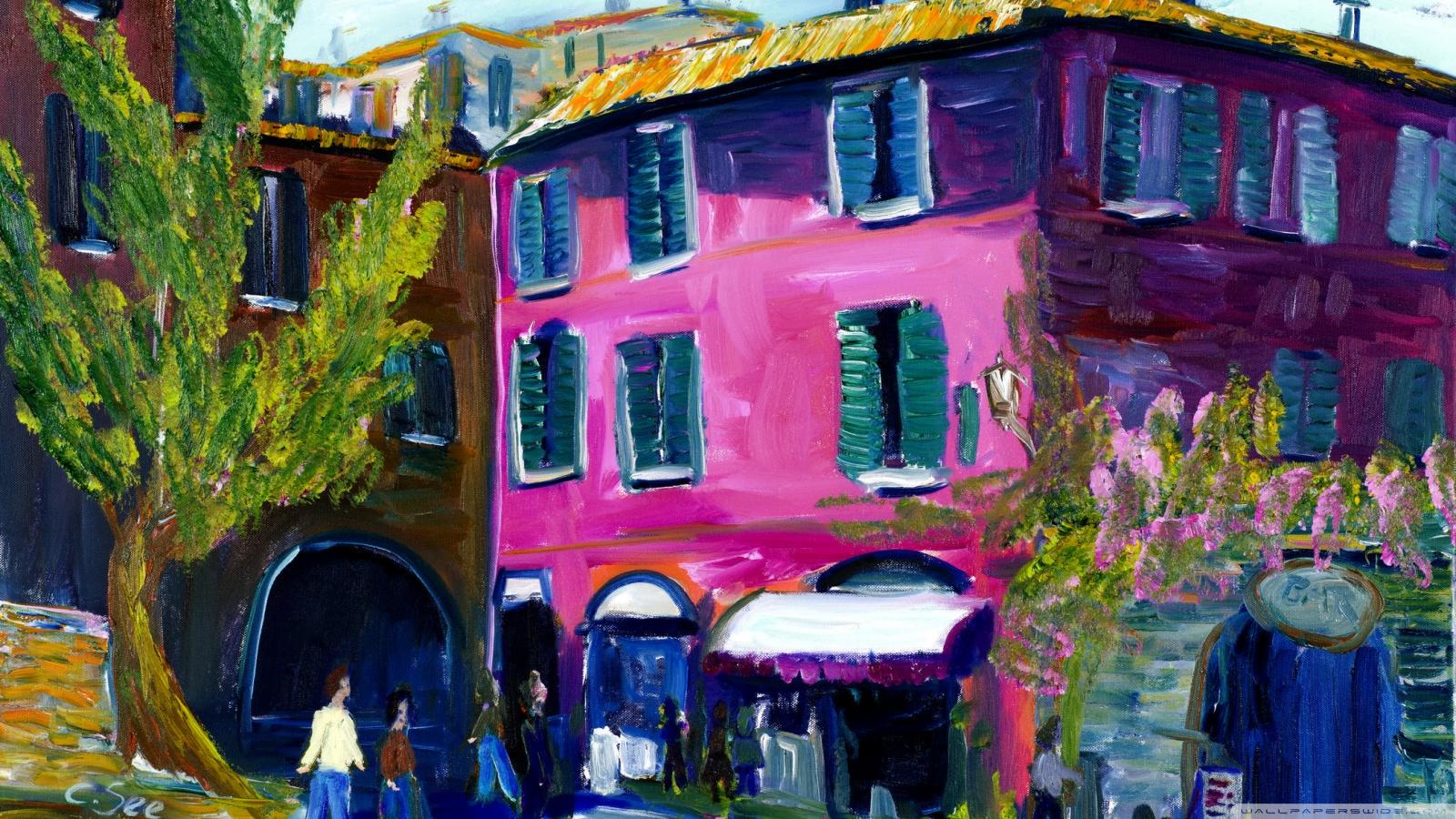 1600x900 Italien Italy House Pink Ultra HD Desktop Background Wallpaper for 4K UHD TV : Widescreen & UltraWide Desktop & Laptop