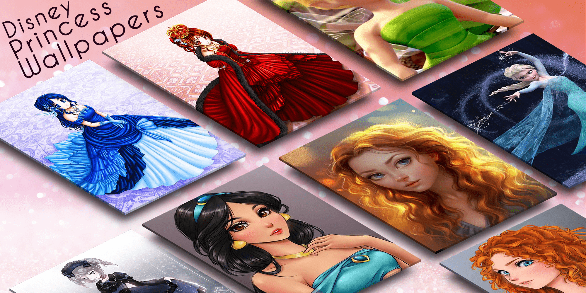 2000x1000 Disney Princess Wallpaper HD. Cute Background 1.0.0 Apk Download.wallpaperart.disneyprincesswallpaper APK free