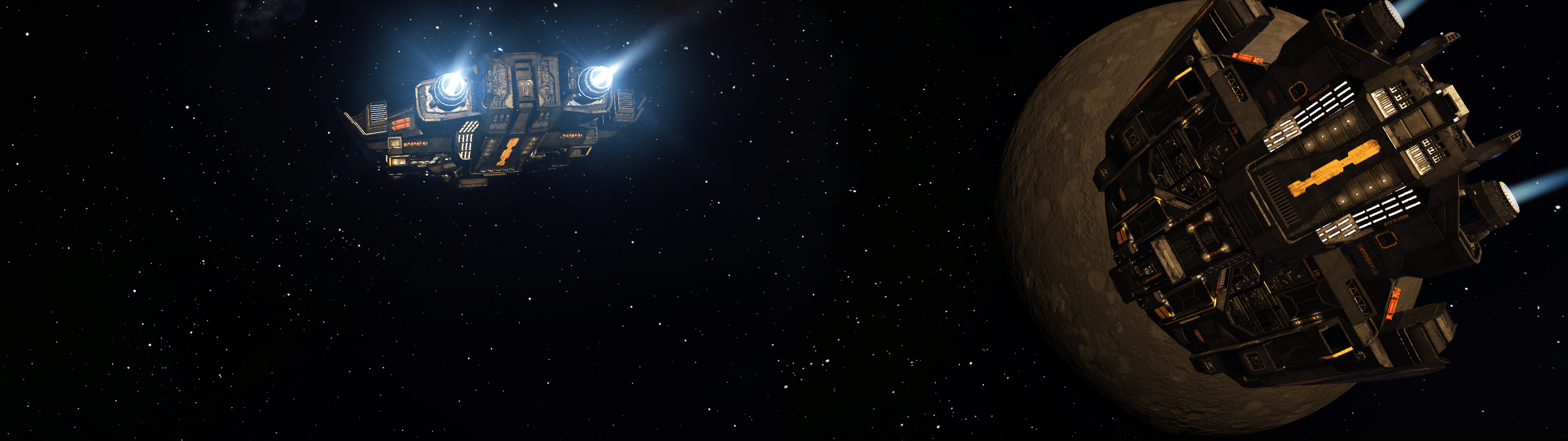 3840x1080 Elite: Dangerous (Kickstarter remake)