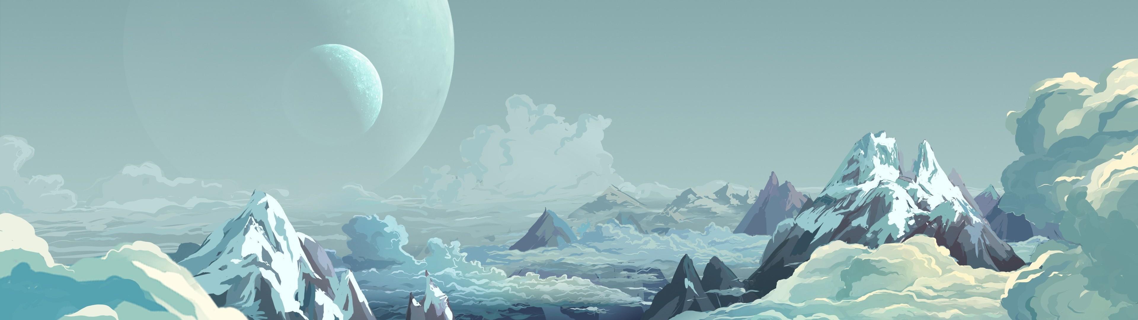 3840x1080 multiple display HD wallpaper, Background
