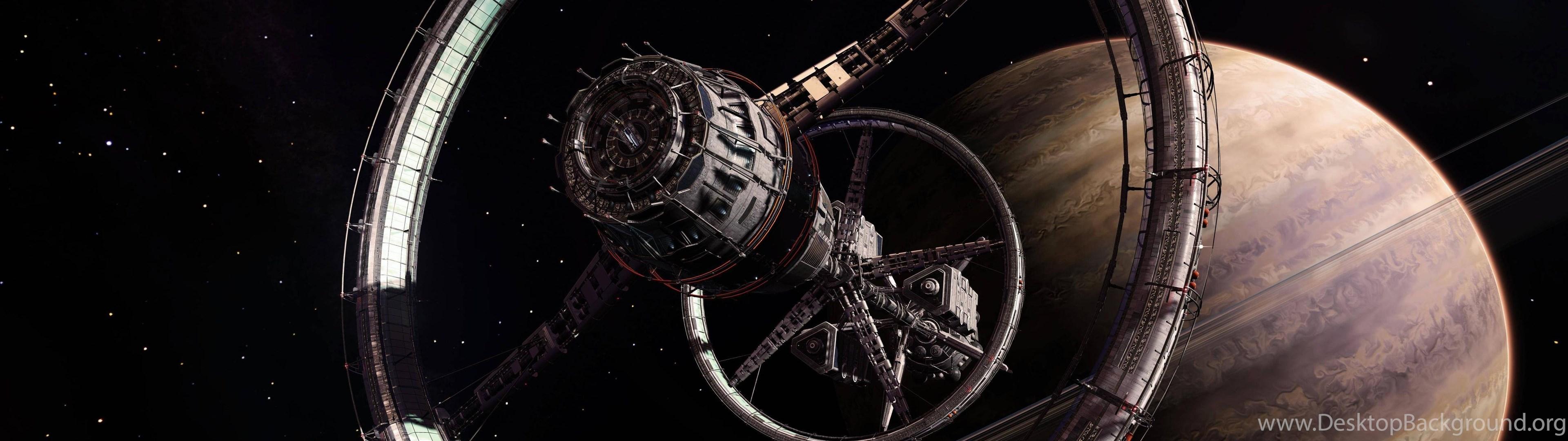 3840x1080 Elite: Dangerous HD Wallpaper Desktop Background