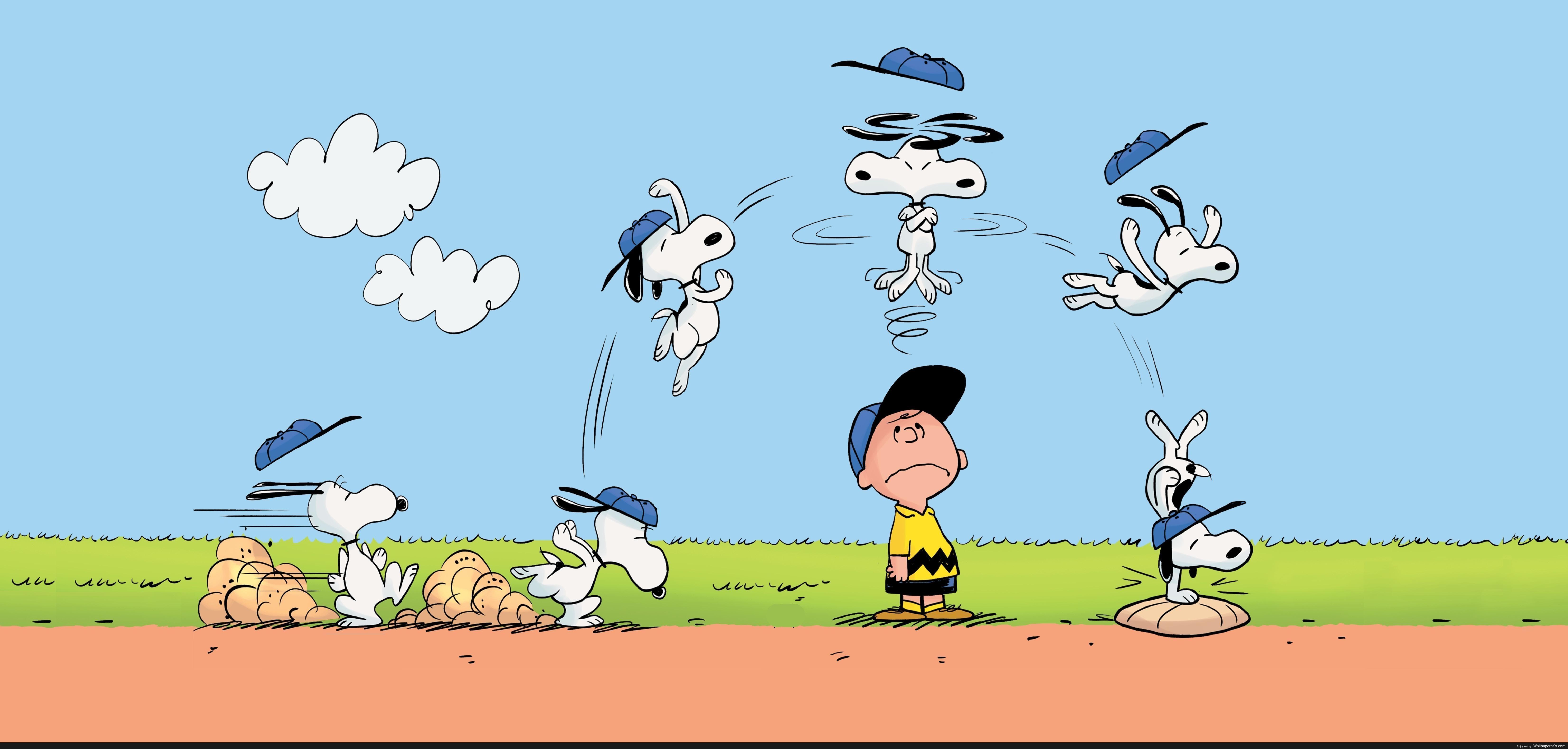 6609x3159 Charlie Brown Baseball Wallpaper, HD Charlie Brown Baseball Background