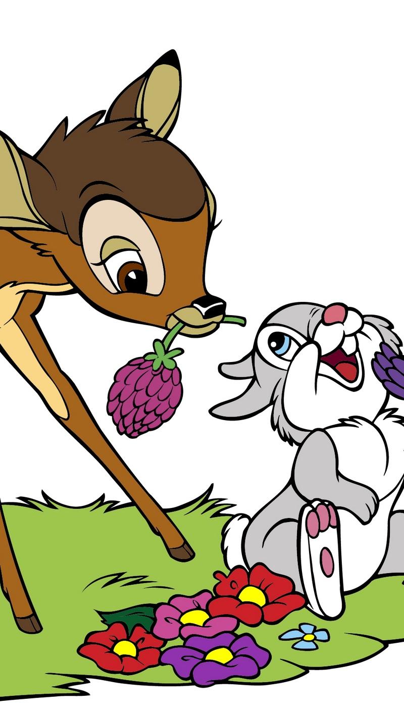 800x1420 Wallpaper Bambi, Thumper, Friends, Cartoon And Thumper Cartoon