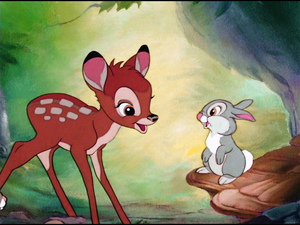 1024x768 Bambi And Thumper Disney Wallpaper